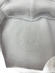 Chrome Hearts Vertical Logo Hoodie White