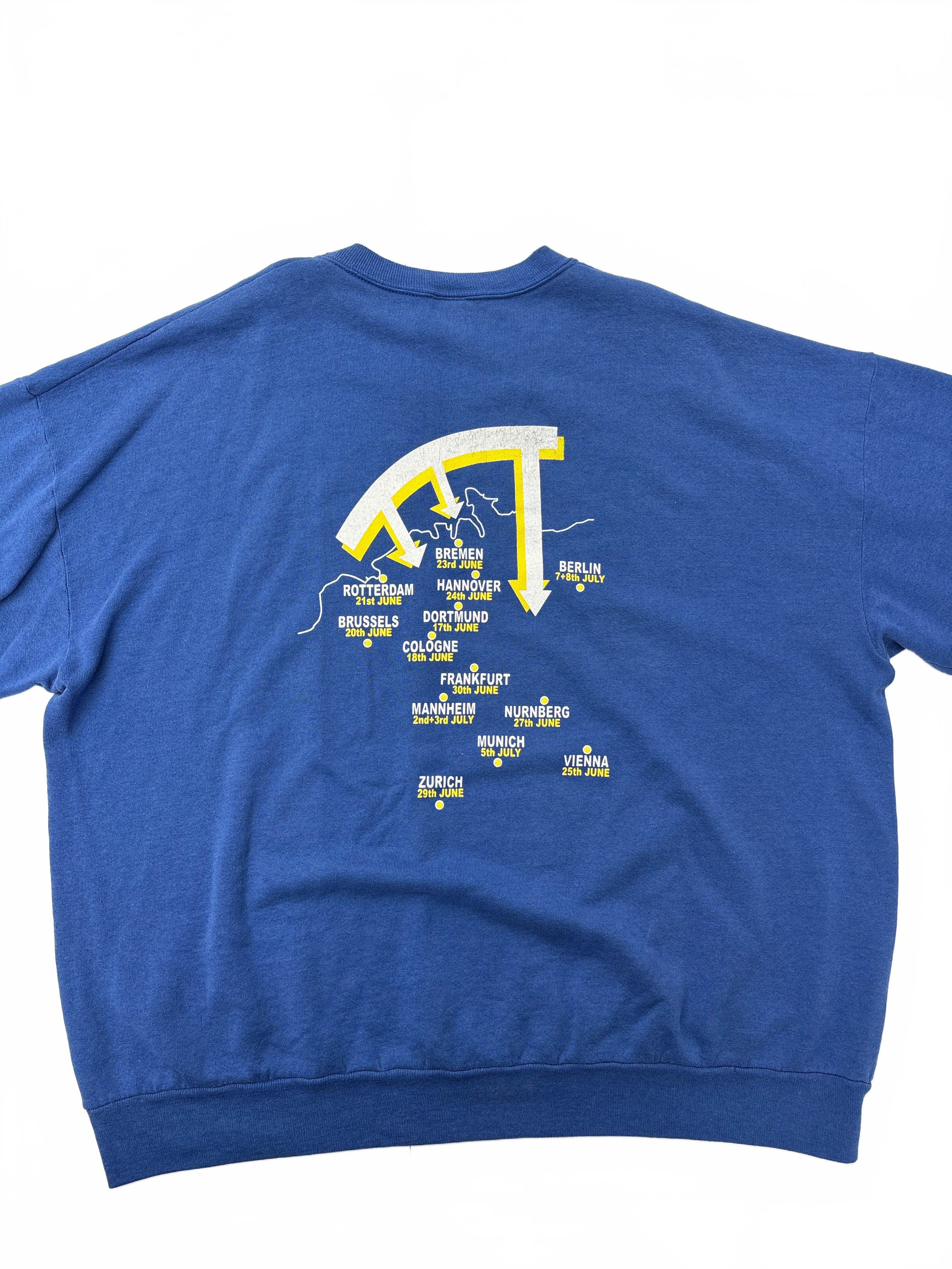 Vintage 1980 Led Zeppelin Over Europe Last Tour Sweatshirt 