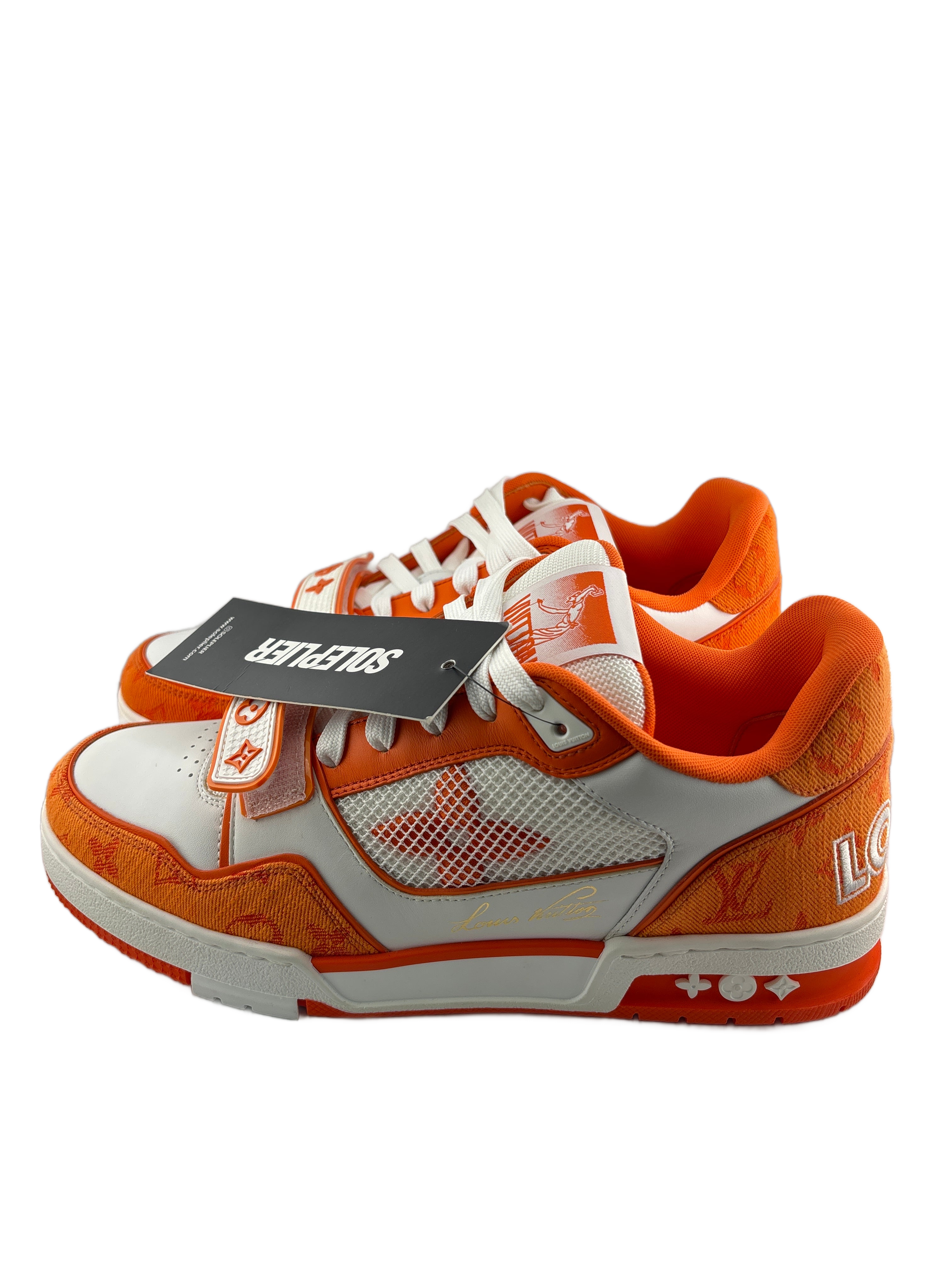 Louis Vuitton Trainer Monogram Denim Orange