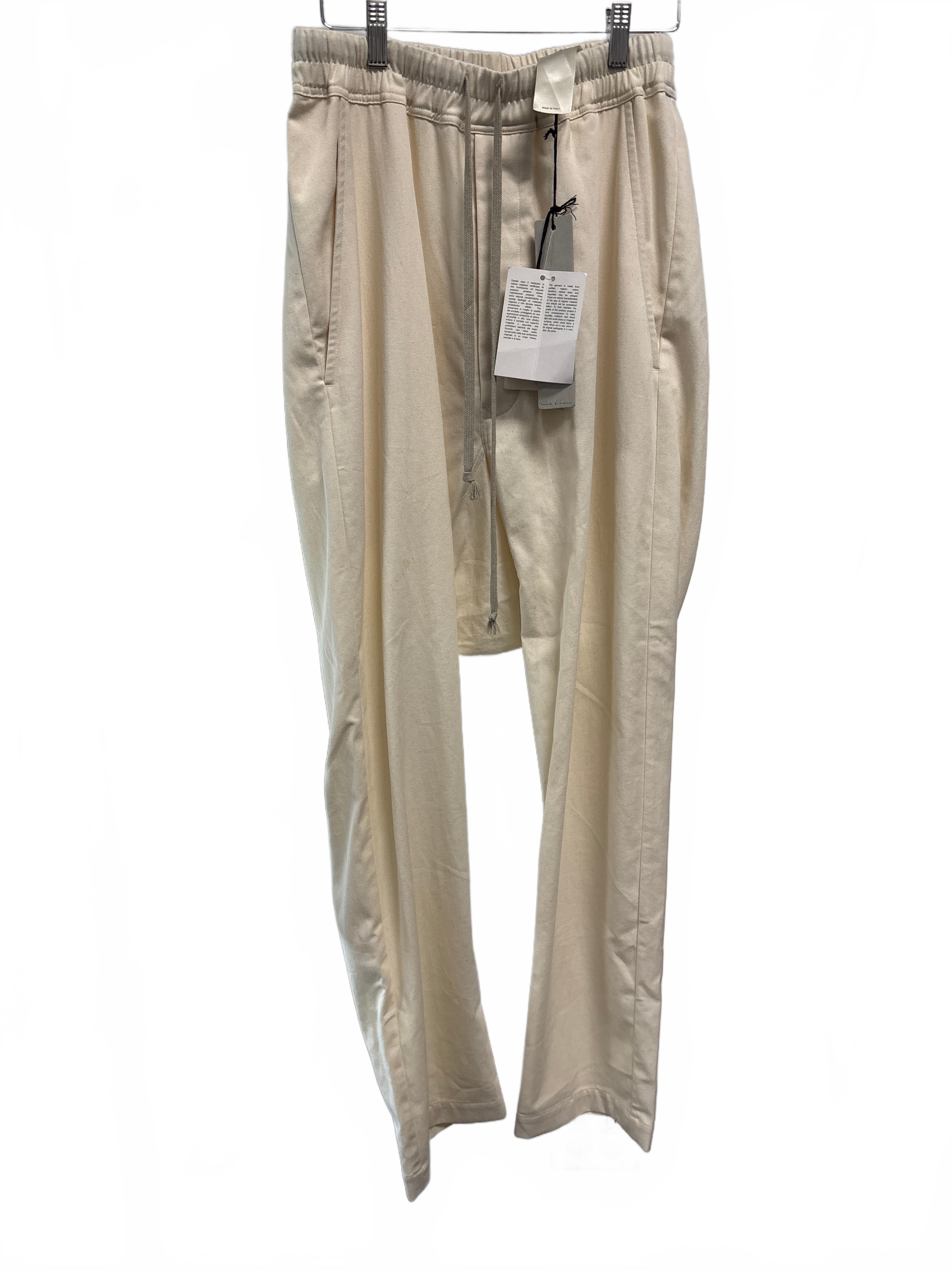 Rick Owens Drawstring Long Pants Natural