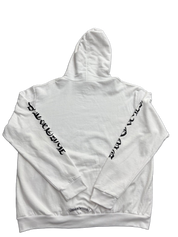 Chrome Hearts Vertical Logo Hoodie White