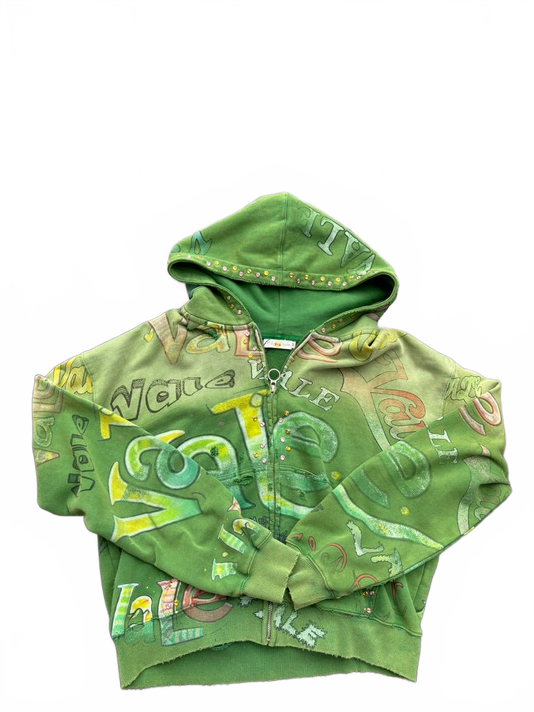 Vale Forever Spearmint Zip Up Hoodie Green