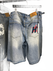 HAPPY MEMORIES DON'T DIE HMDD 'H-STAR CRYSTAL' JORT SHORTS