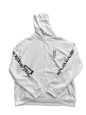 Chrome Hearts Vertical Logo Hoodie White
