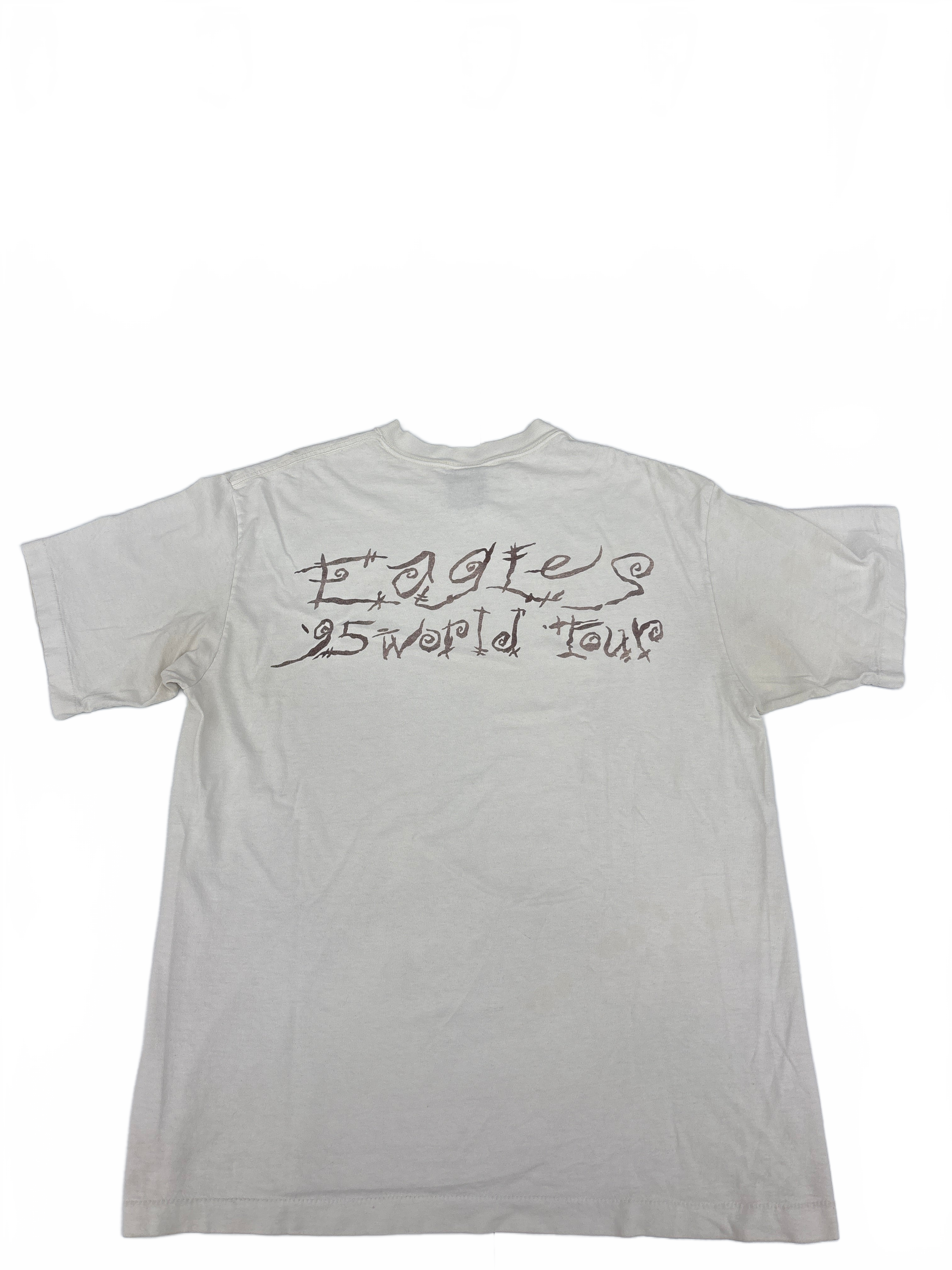 Vintage EAGLES 1994 World Tour Adult VINTAGE T-Shirt Large cactus art hotel california