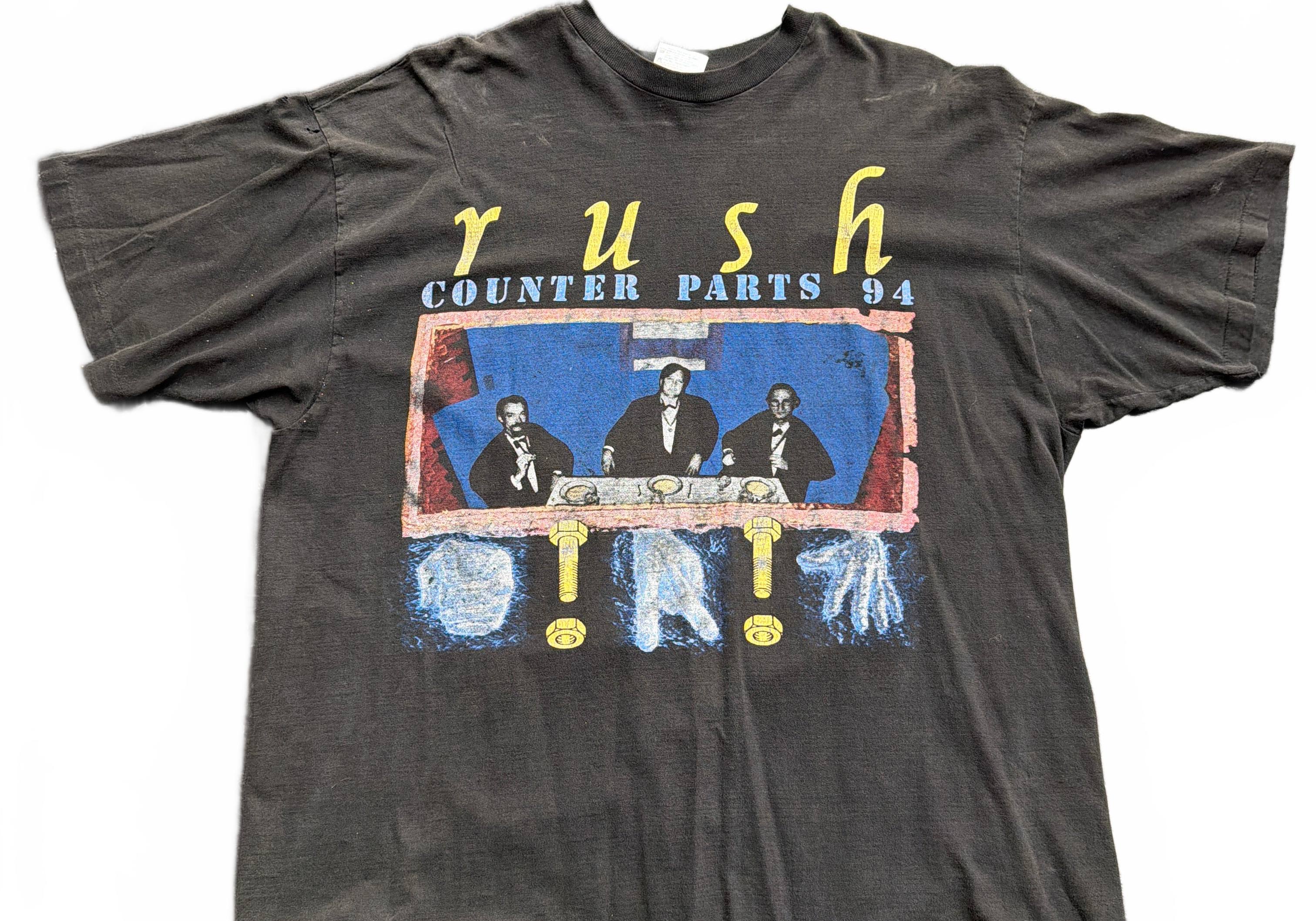 Vintage Rush Counter Parts Tee Black