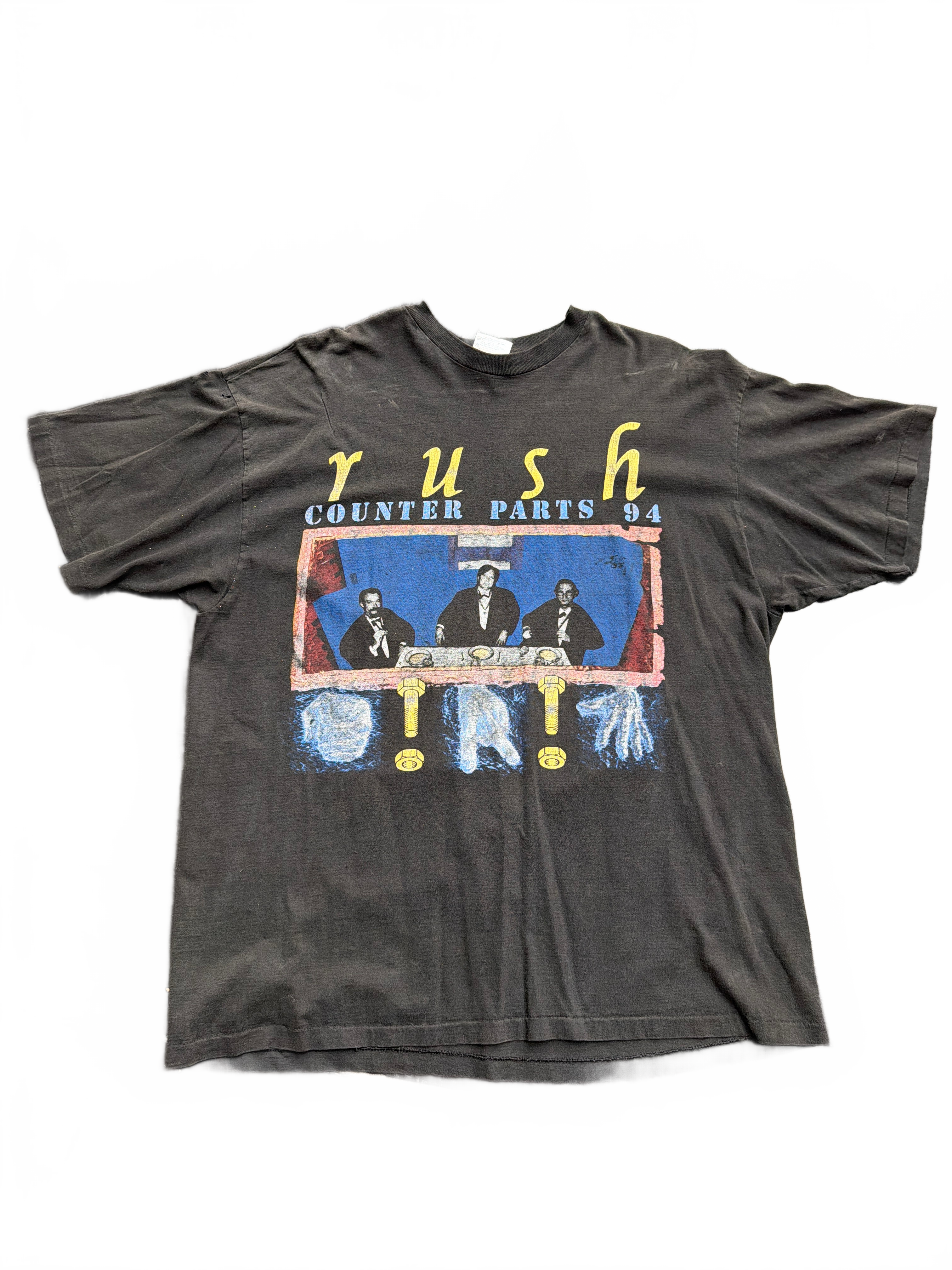 Vintage Rush Counter Parts Tee Black