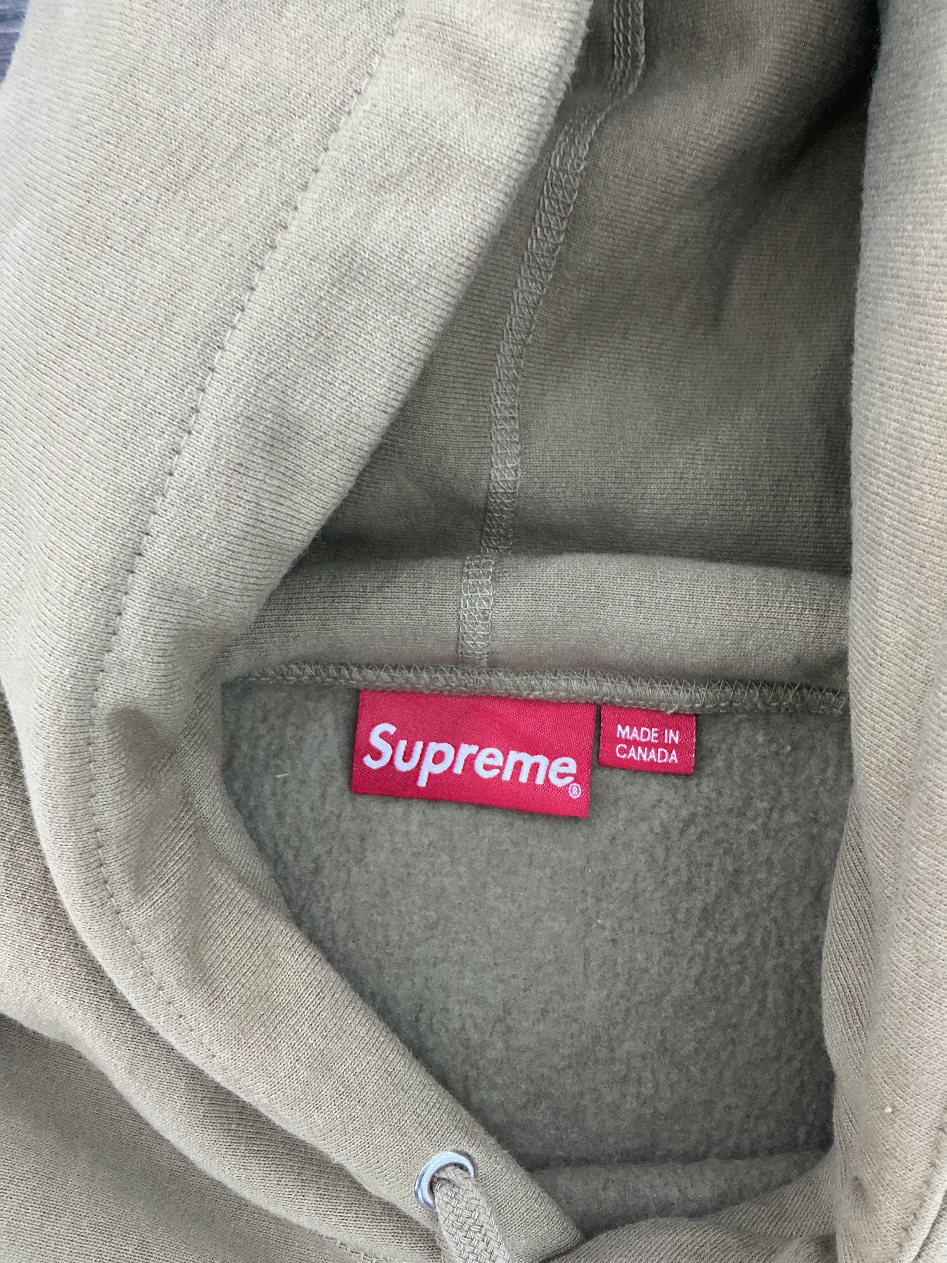 Supreme Box Logo Hooded Sweatshirt (FW23) Dark Sand