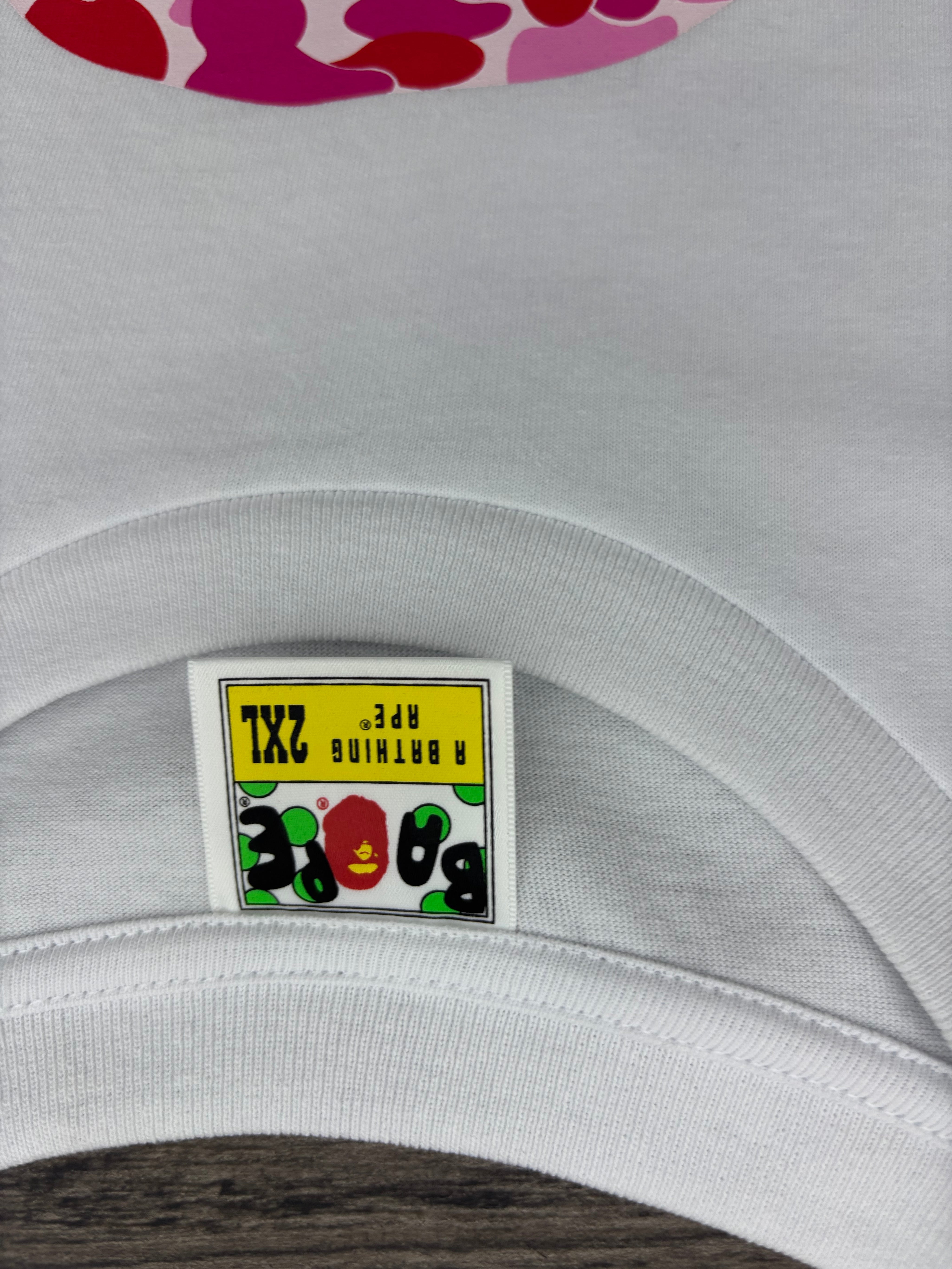 BAPE ABC Camo By Bathing Ape Tee White/Pink