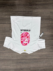 BAPE ABC Camo By Bathing Ape Tee White/Pink