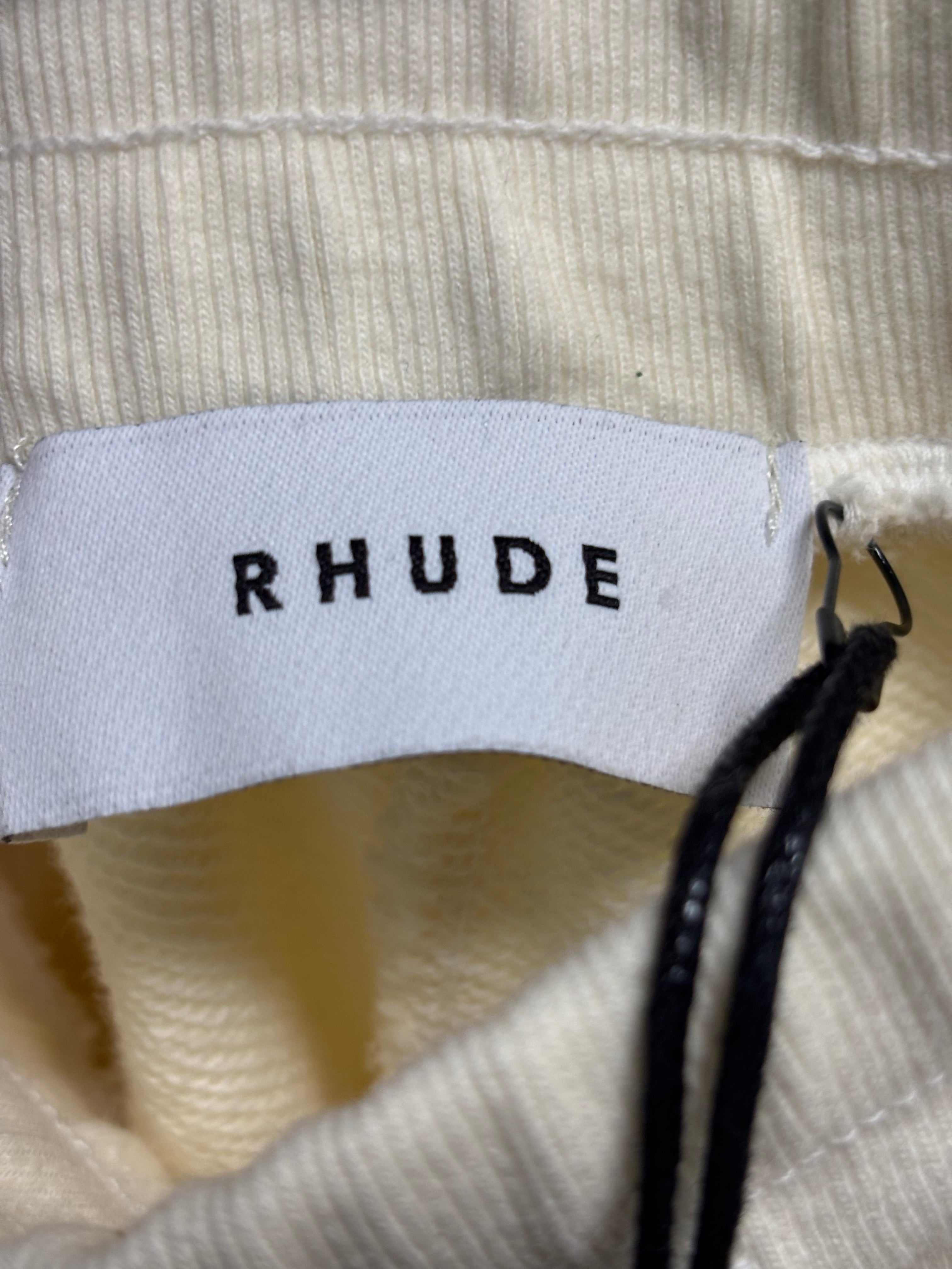 Rhude Script Sweatshorts Cream 
