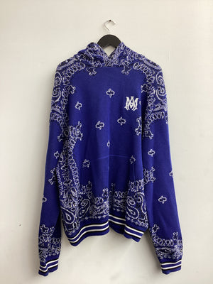 AMIRI Bandana B-Ball Hoodie Blue