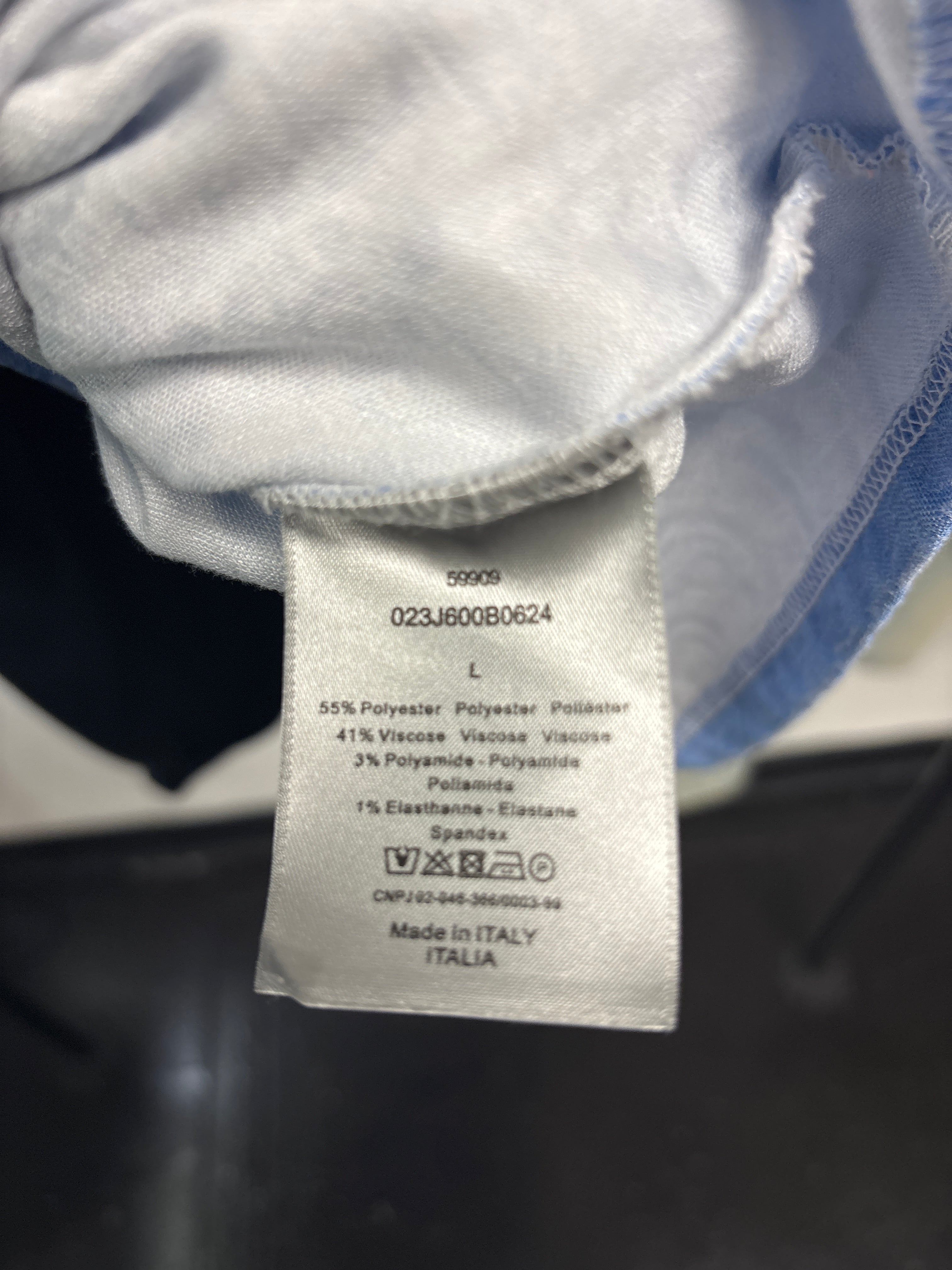Dior Oblique Gradient Tee Blue/White