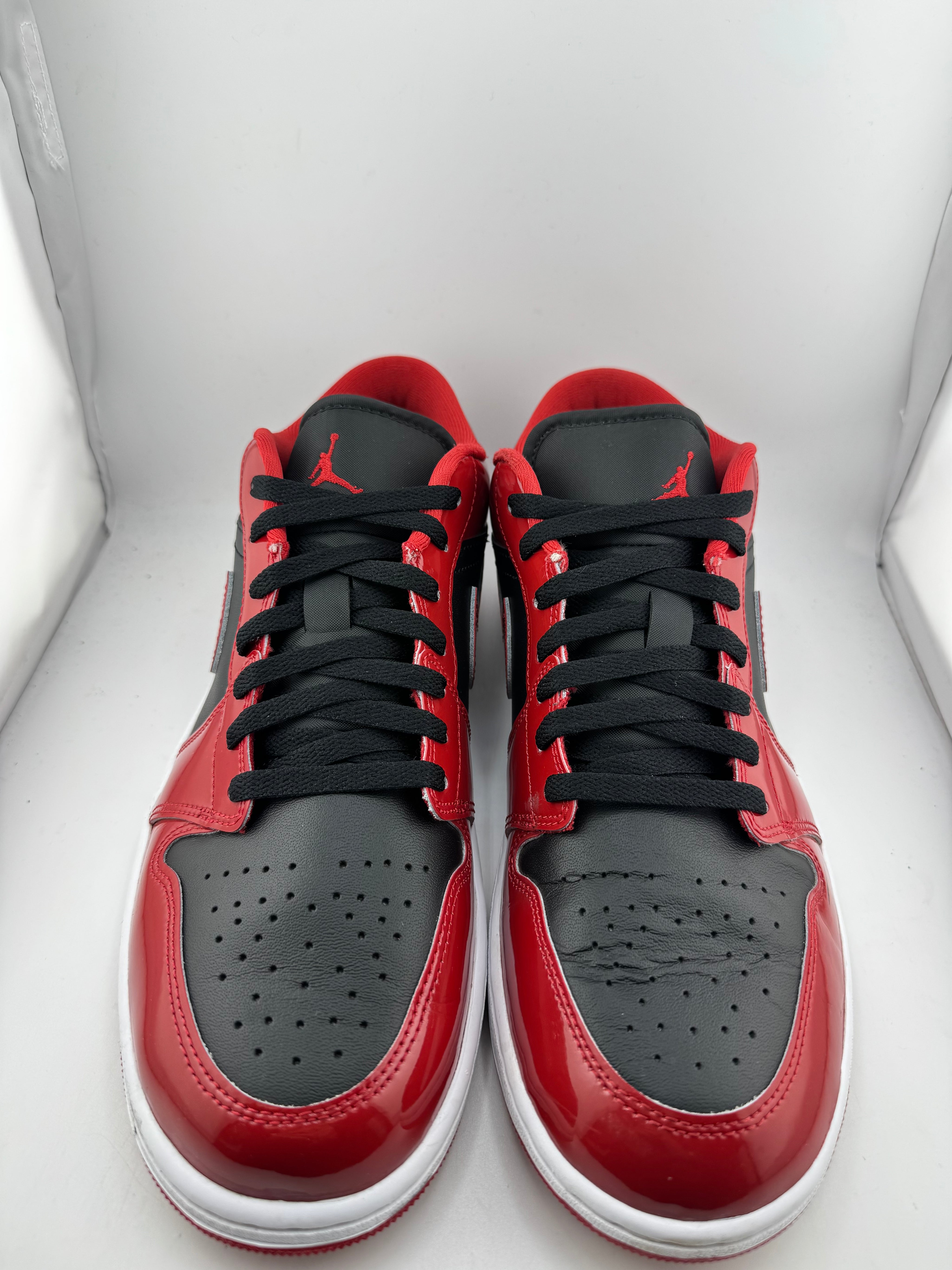 Jordan 1 Low SE Patent Varsity Red Black