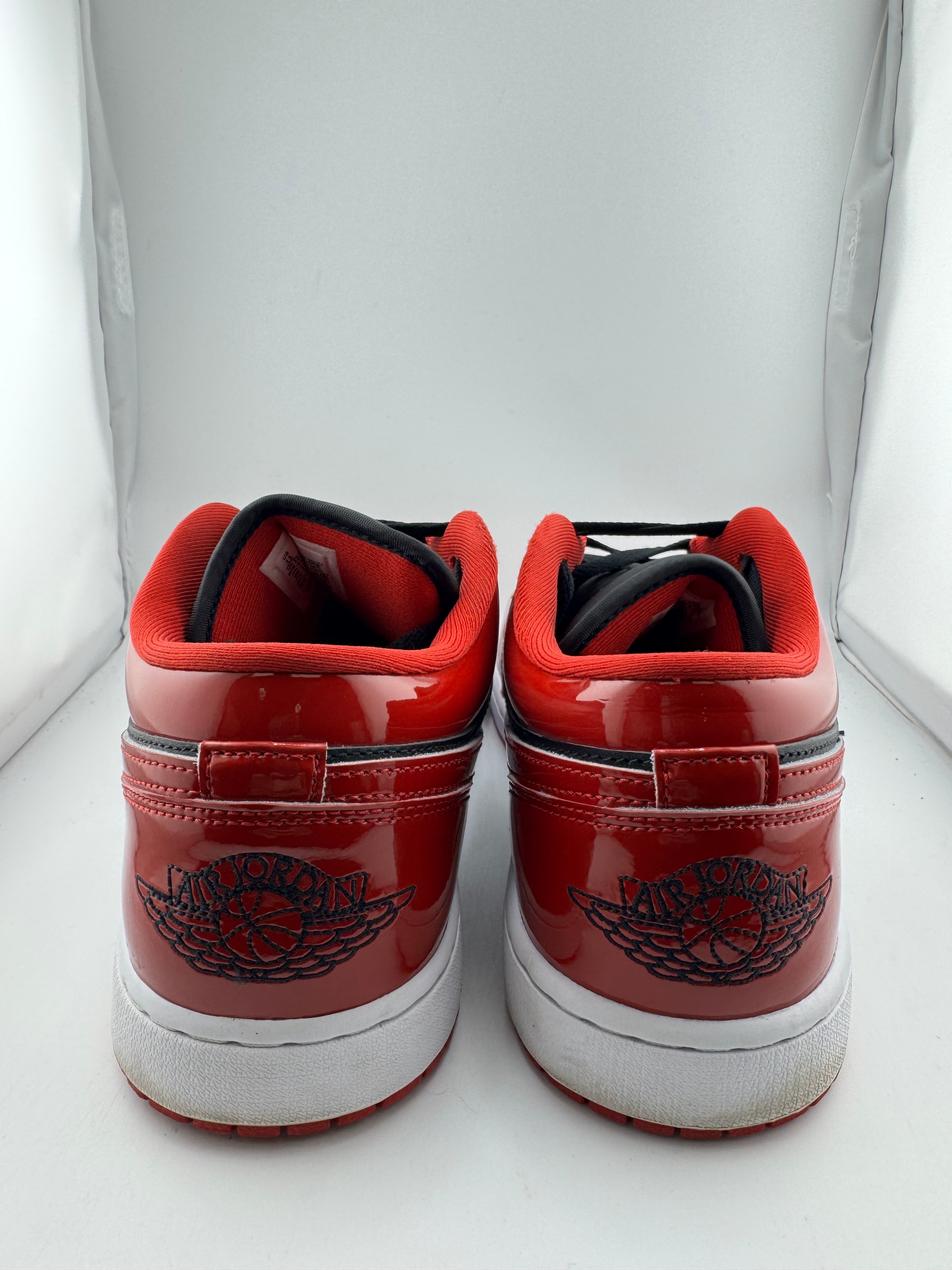 Jordan 1 Low SE Patent Varsity Red Black