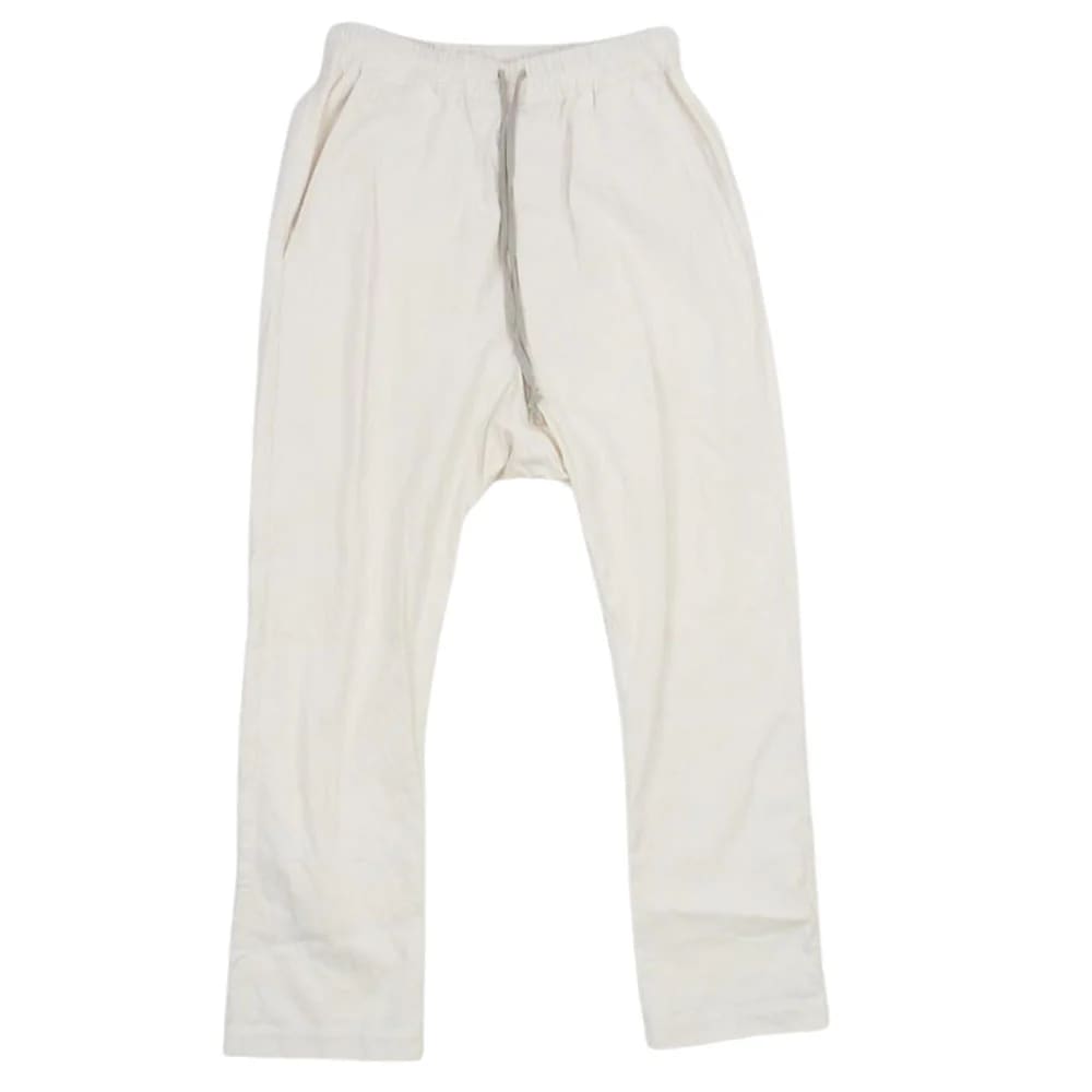 Rick Owens Drawstring Long Pants Natural