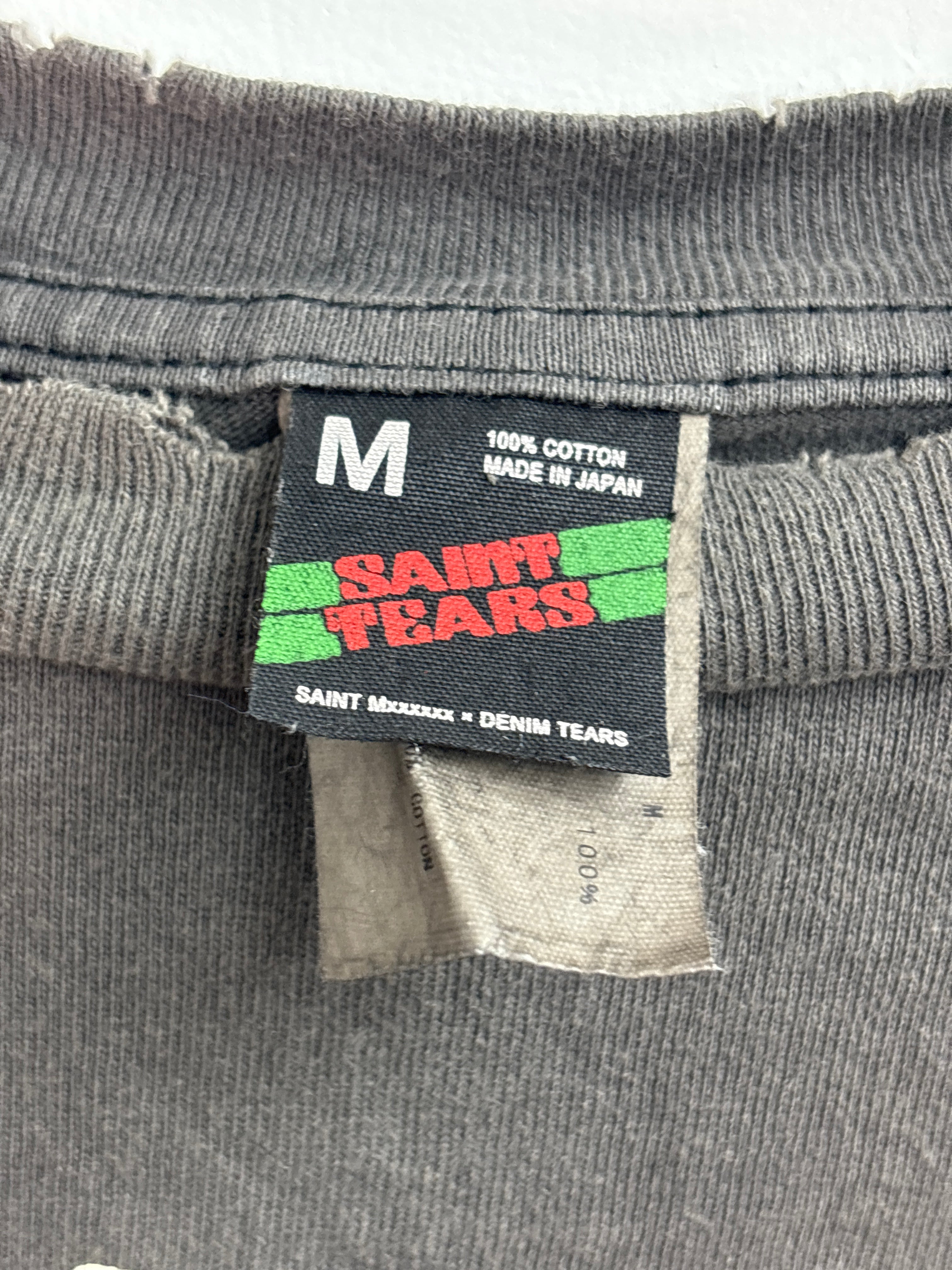 Saint Mxxxxxx x Denim Tears HELL L/S T-Shirt Vintage Black