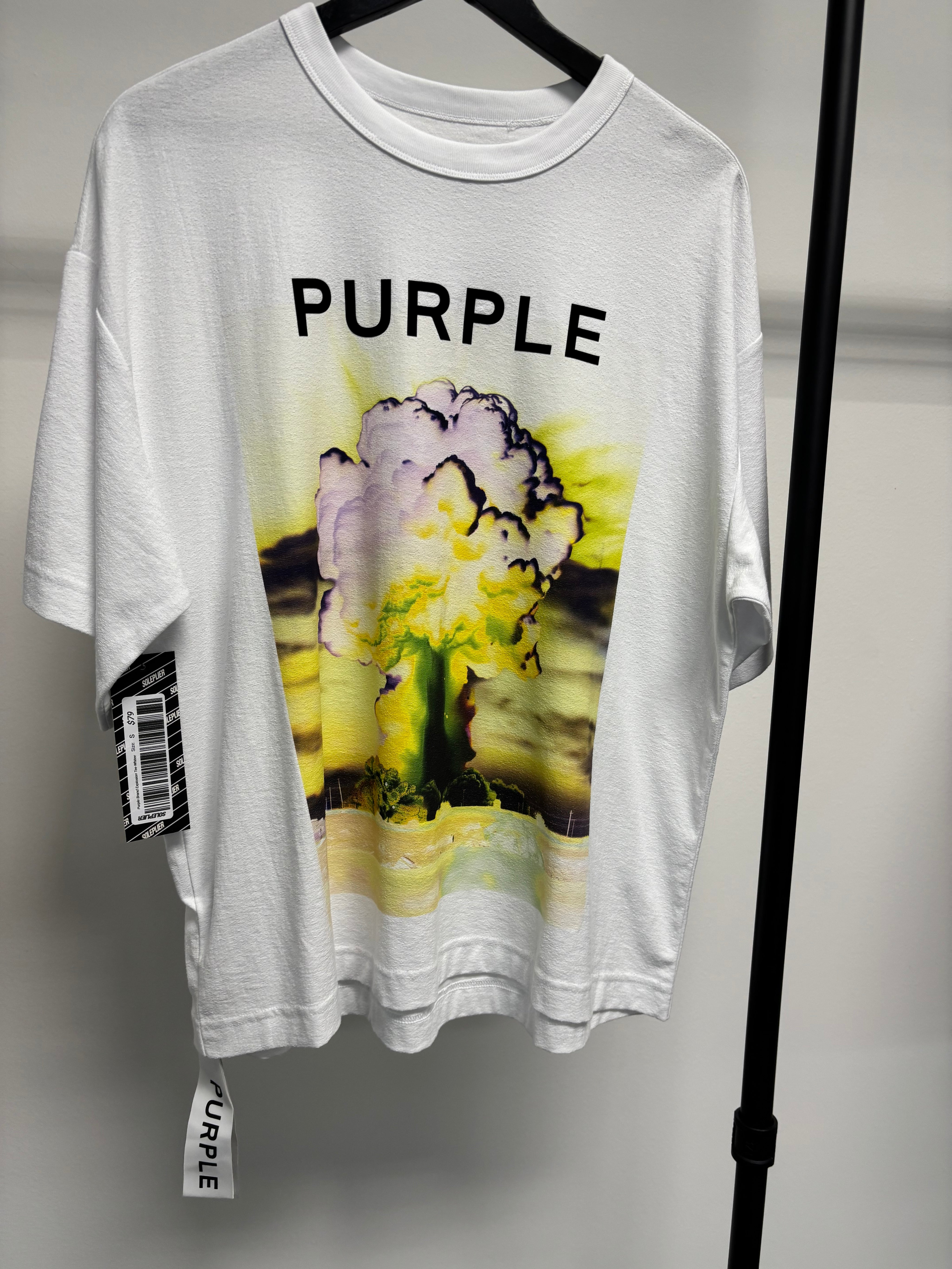 Purple Brand Explosion Tee Whitee