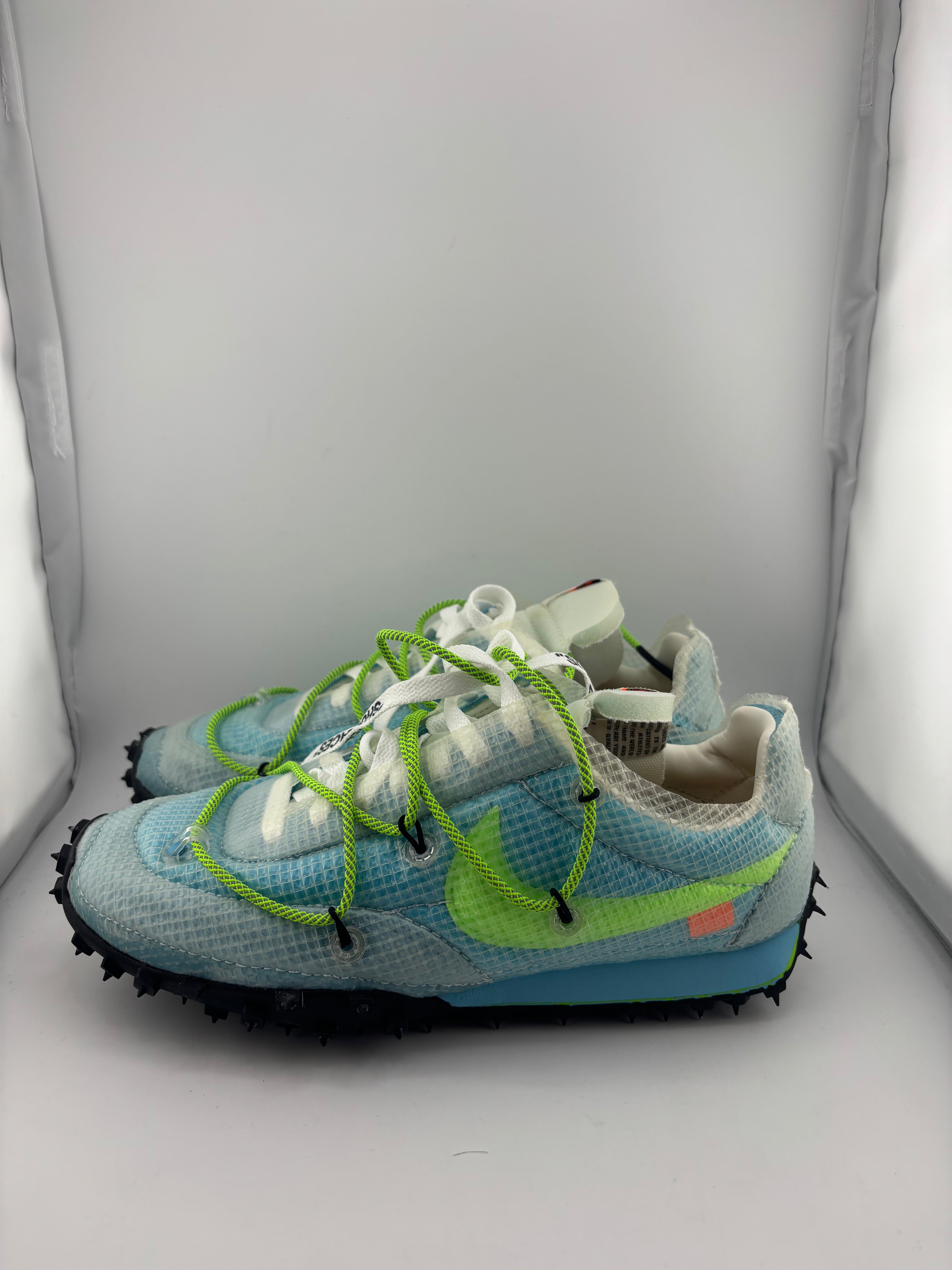 Nike Waffle Racer Off-White Vivid Sky (Women's)
