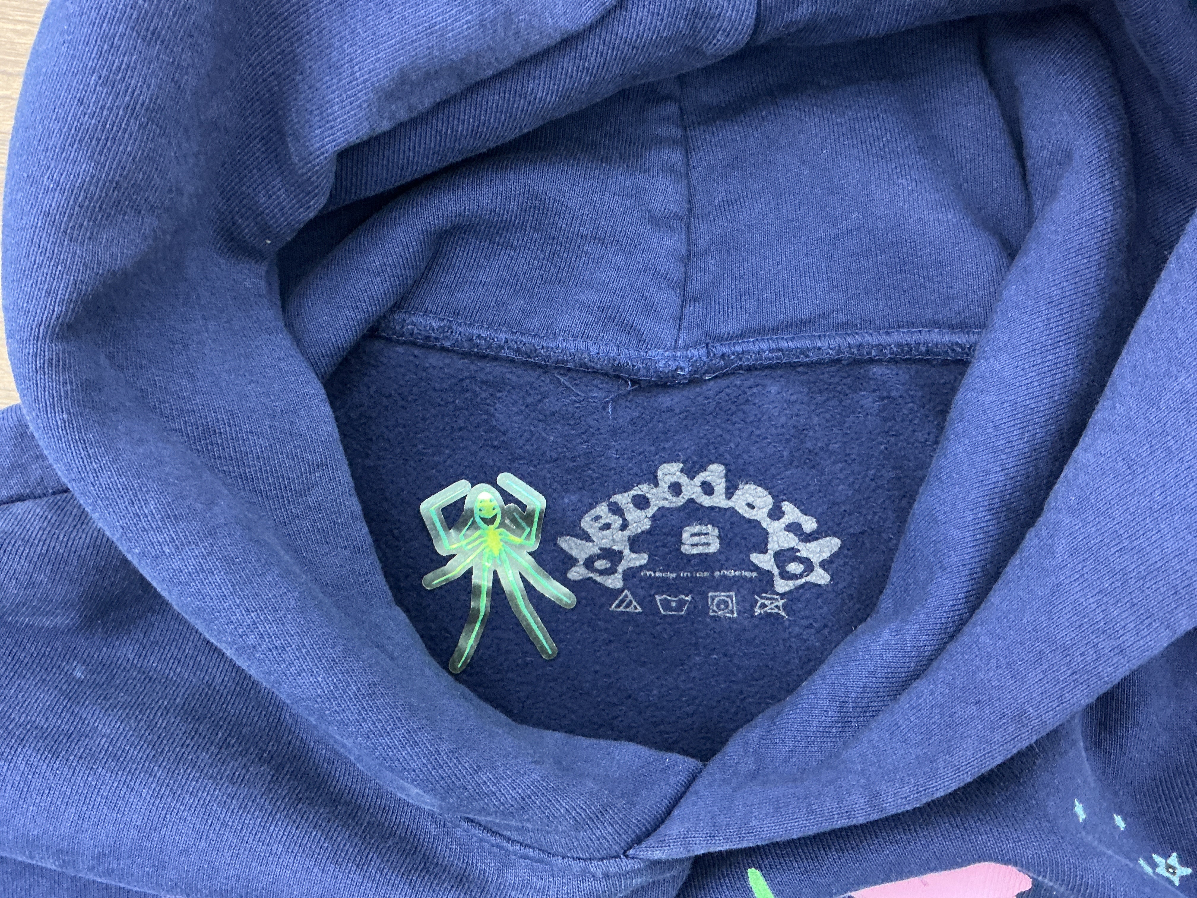 Sp5der OG Web Hoodie Navy