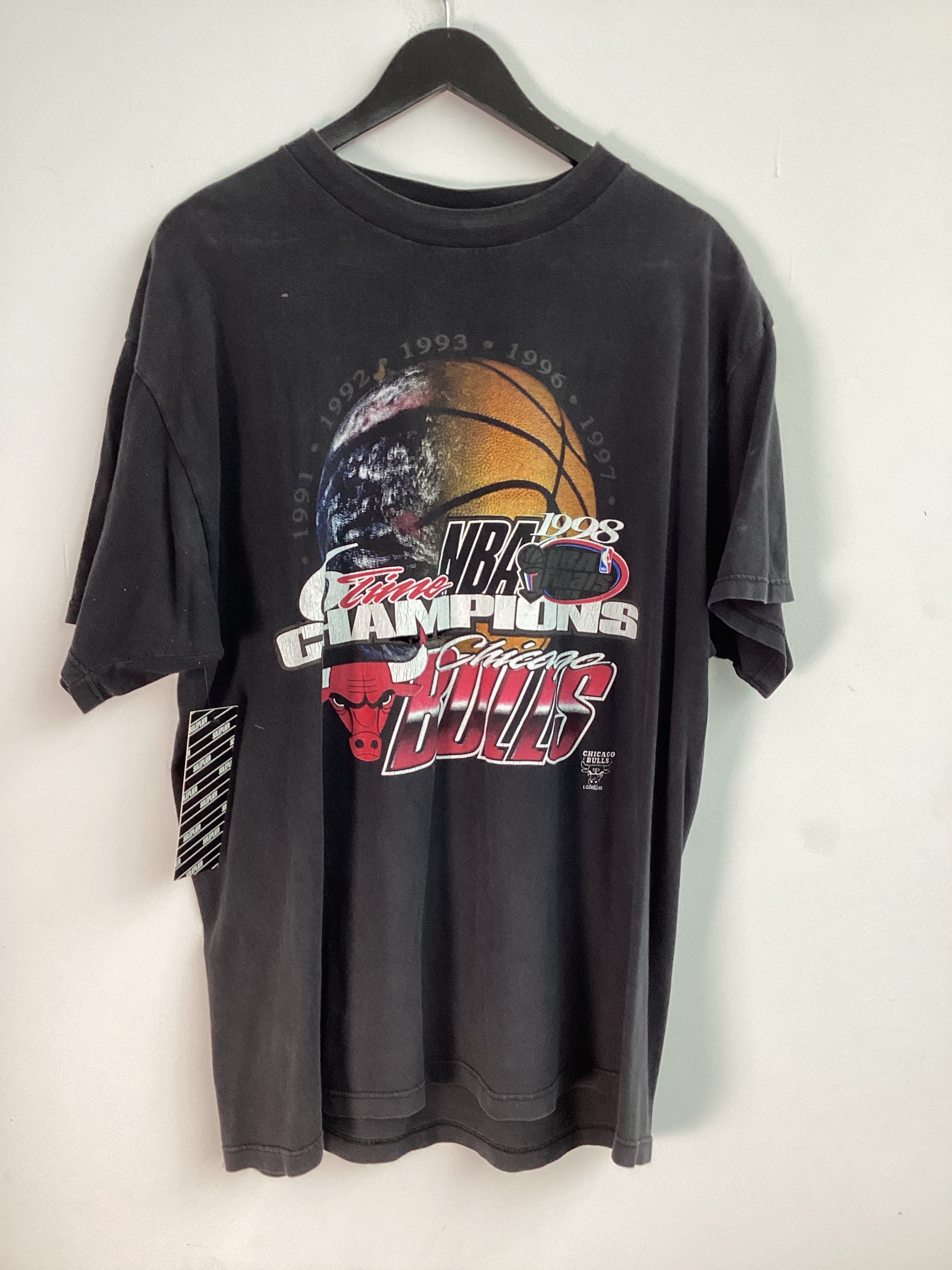 Vintage 6 Time Champions Tee Black