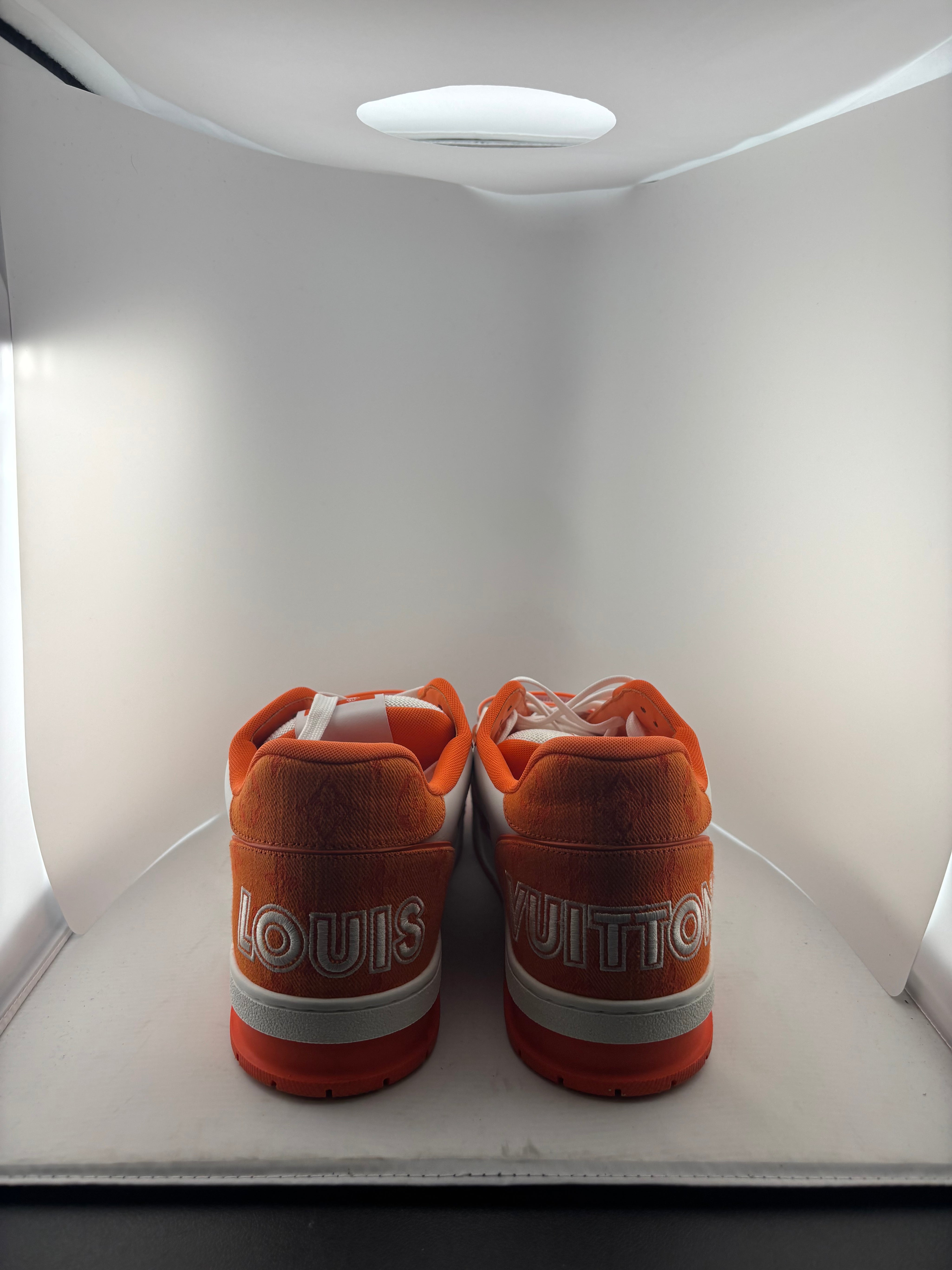 Louis Vuitton Trainer Monogram Denim Orange
