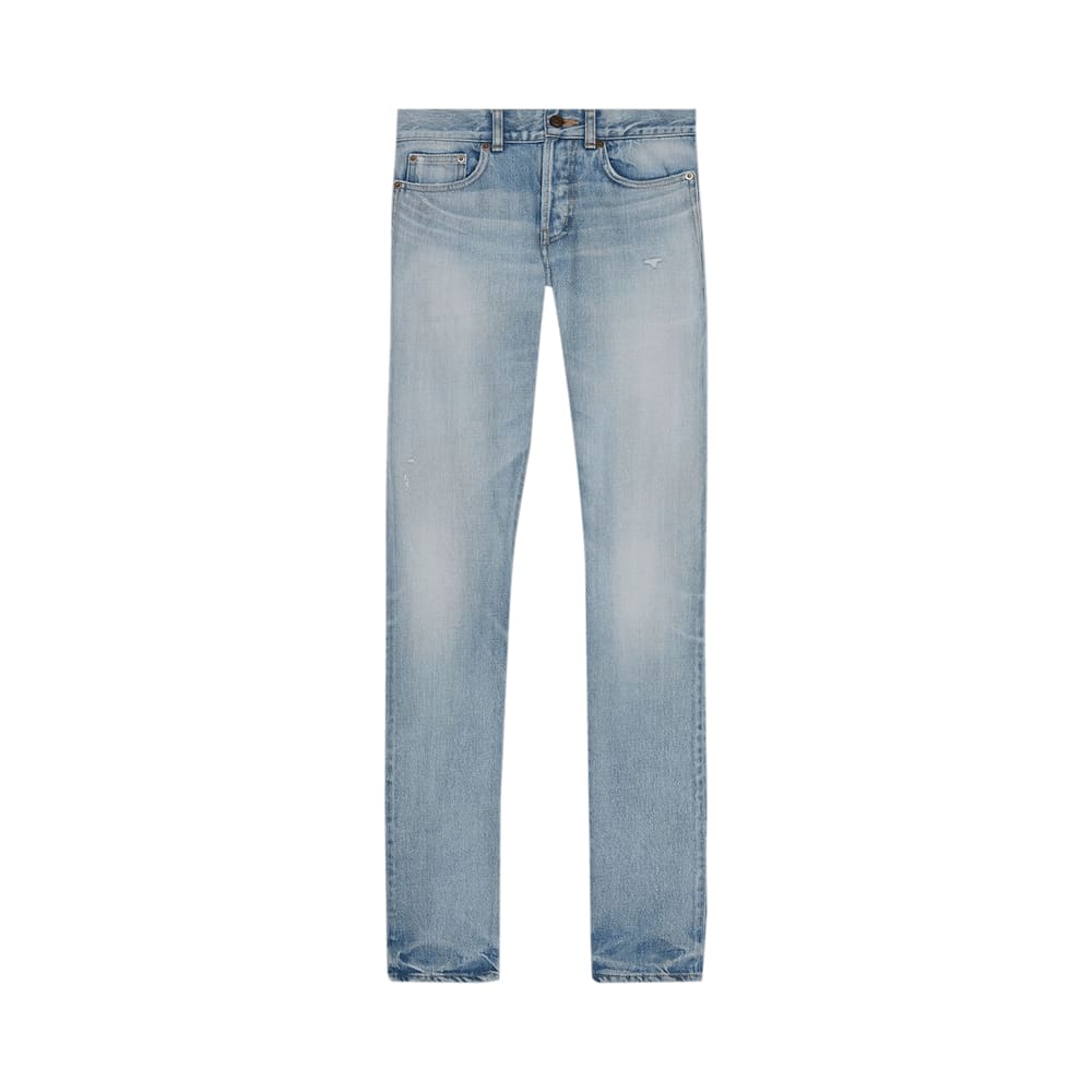 Saint Laurent Slim Fit Jeans Light Fall Blue Denim