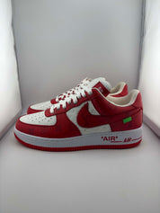 Louis Vuitton Nike Air Force 1 Low By Virgil Abloh White Red