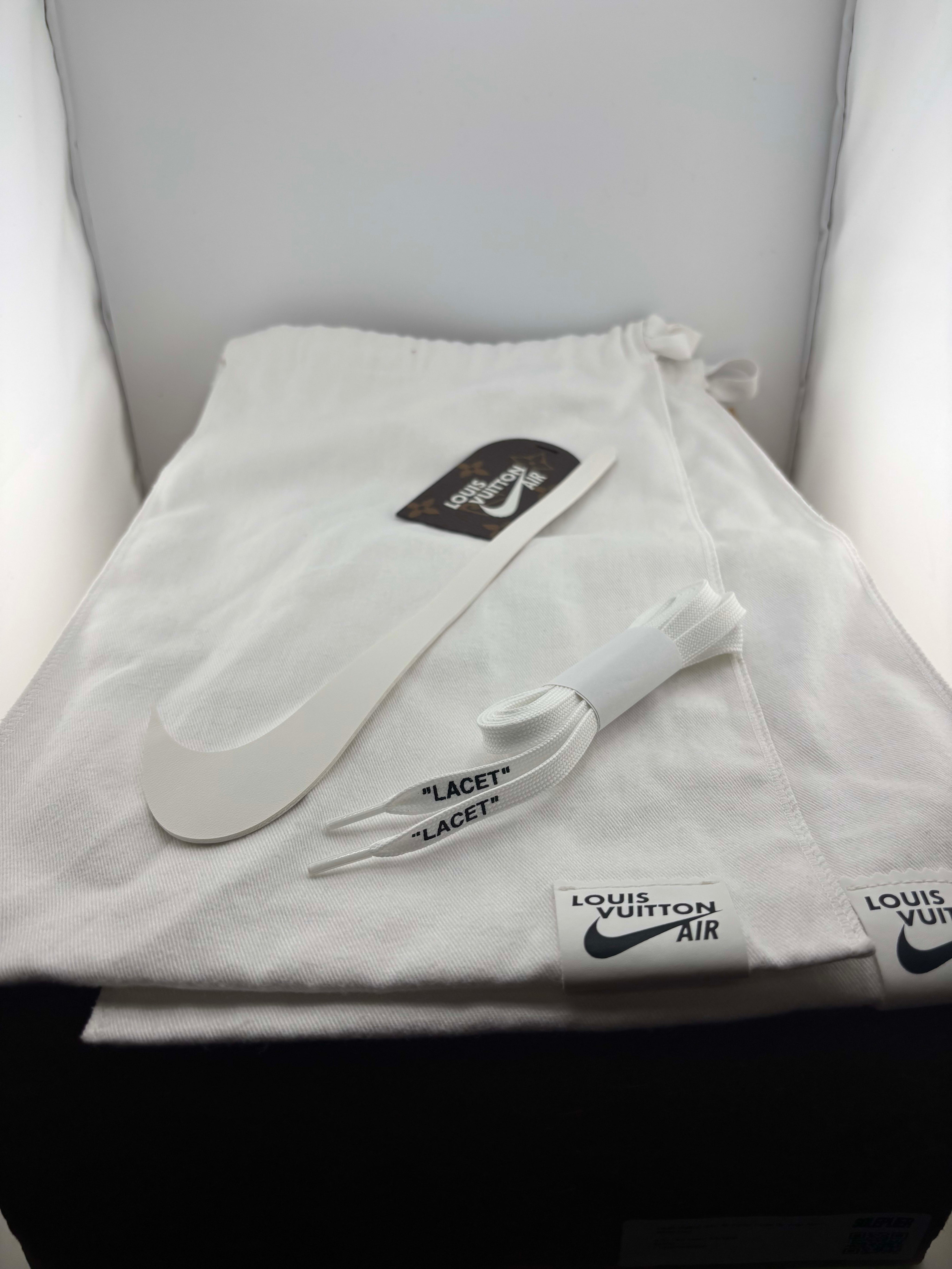 Louis Vuitton Nike Air Force 1 Low By Virgil Abloh White Red