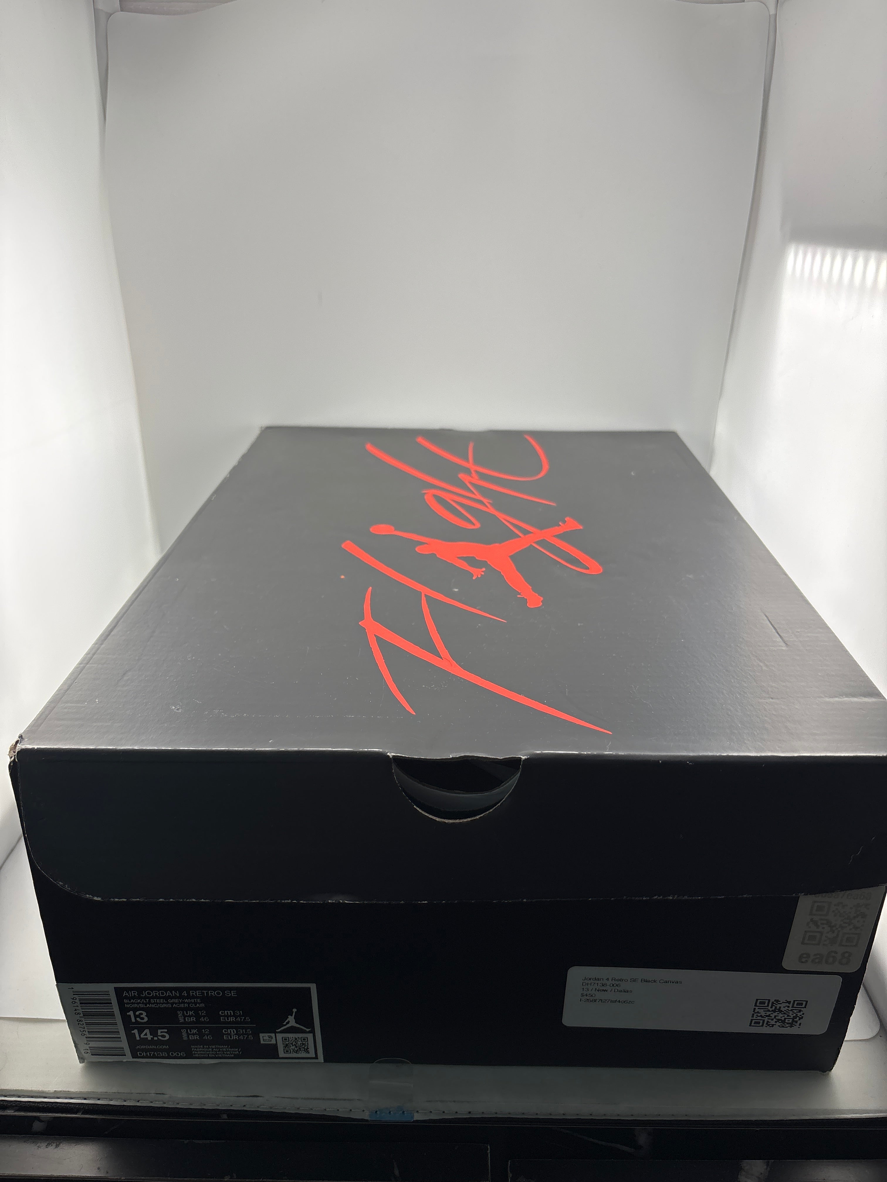 Jordan 4 Retro SE Black Canvas