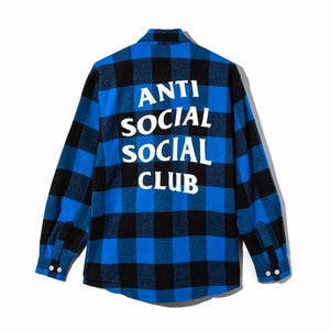 Anti Social Social Club Park Flannel Blue