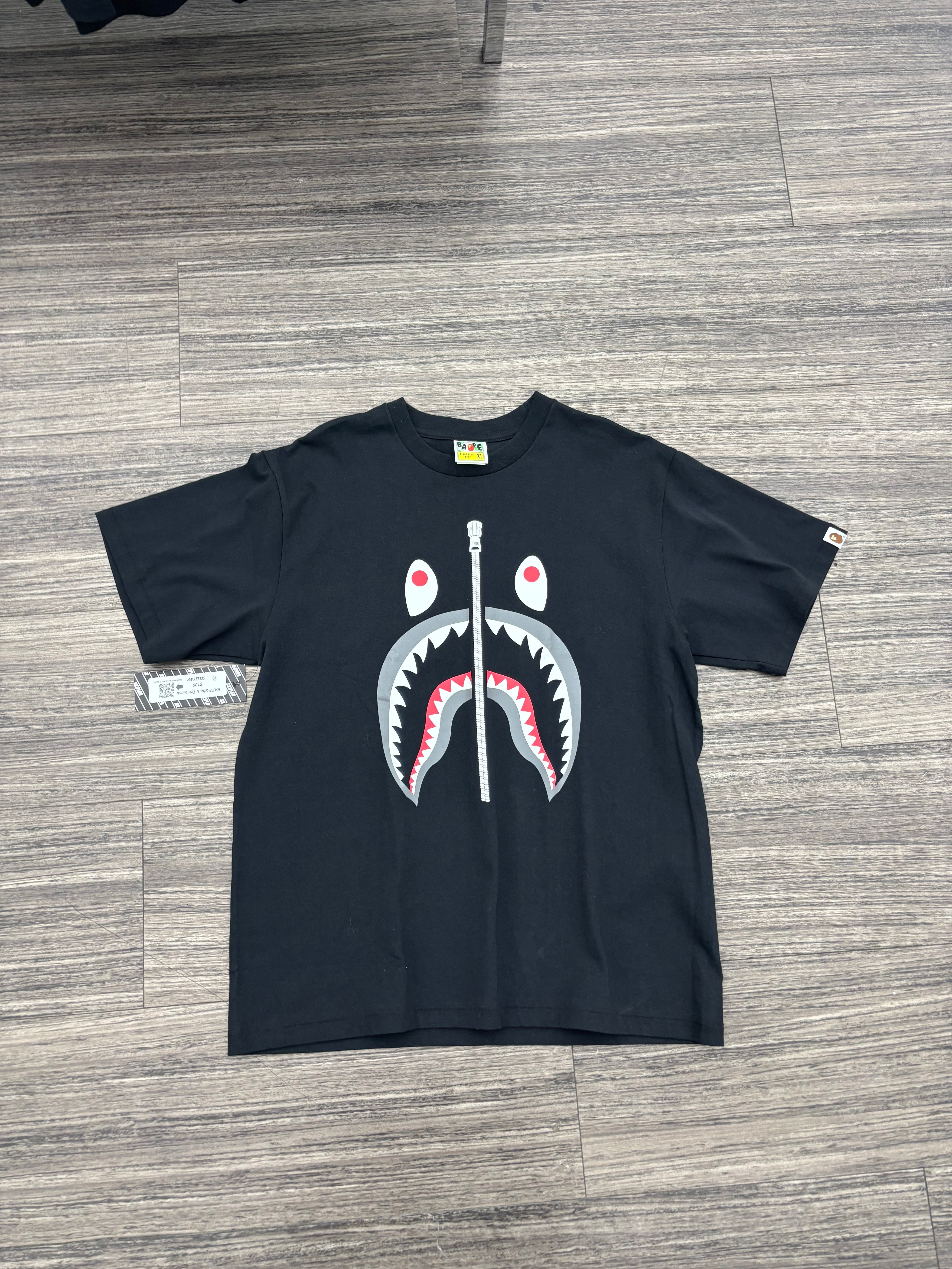 BAPE Shark Tee Black