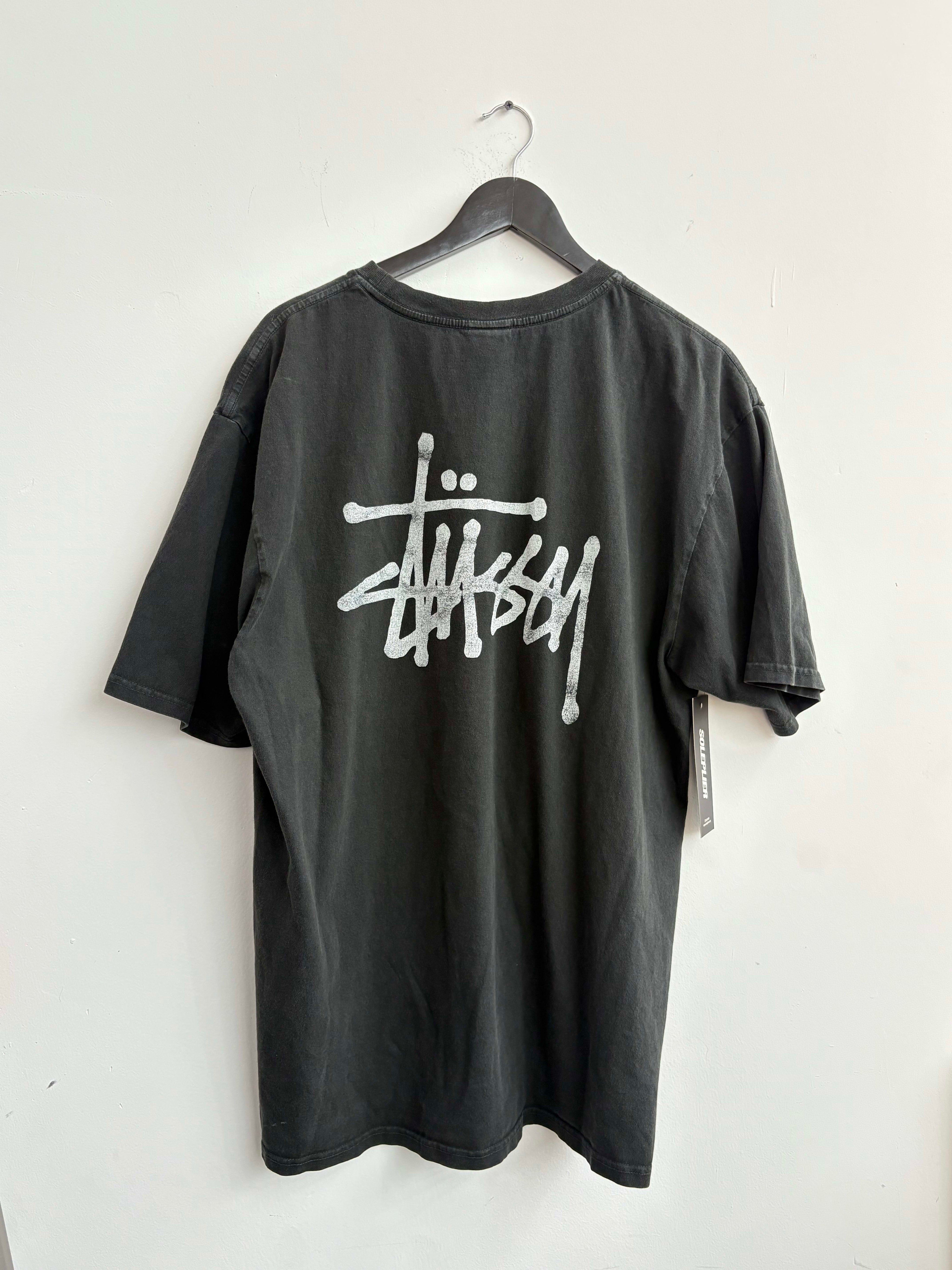 Stussy Basic Print Tee Black