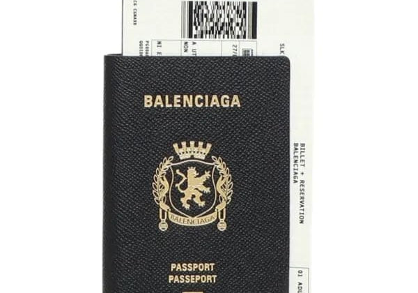 Balenciaga Passport Long Wallet Blacm