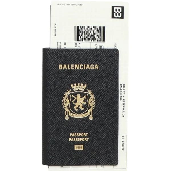 Balenciaga Passport Long Wallet Blacm