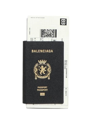 Balenciaga Passport Long Wallet 1 Ticket Black