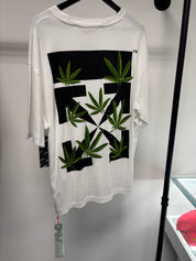 Off-White Weed Arrows Oversized T-Shirt White/Green