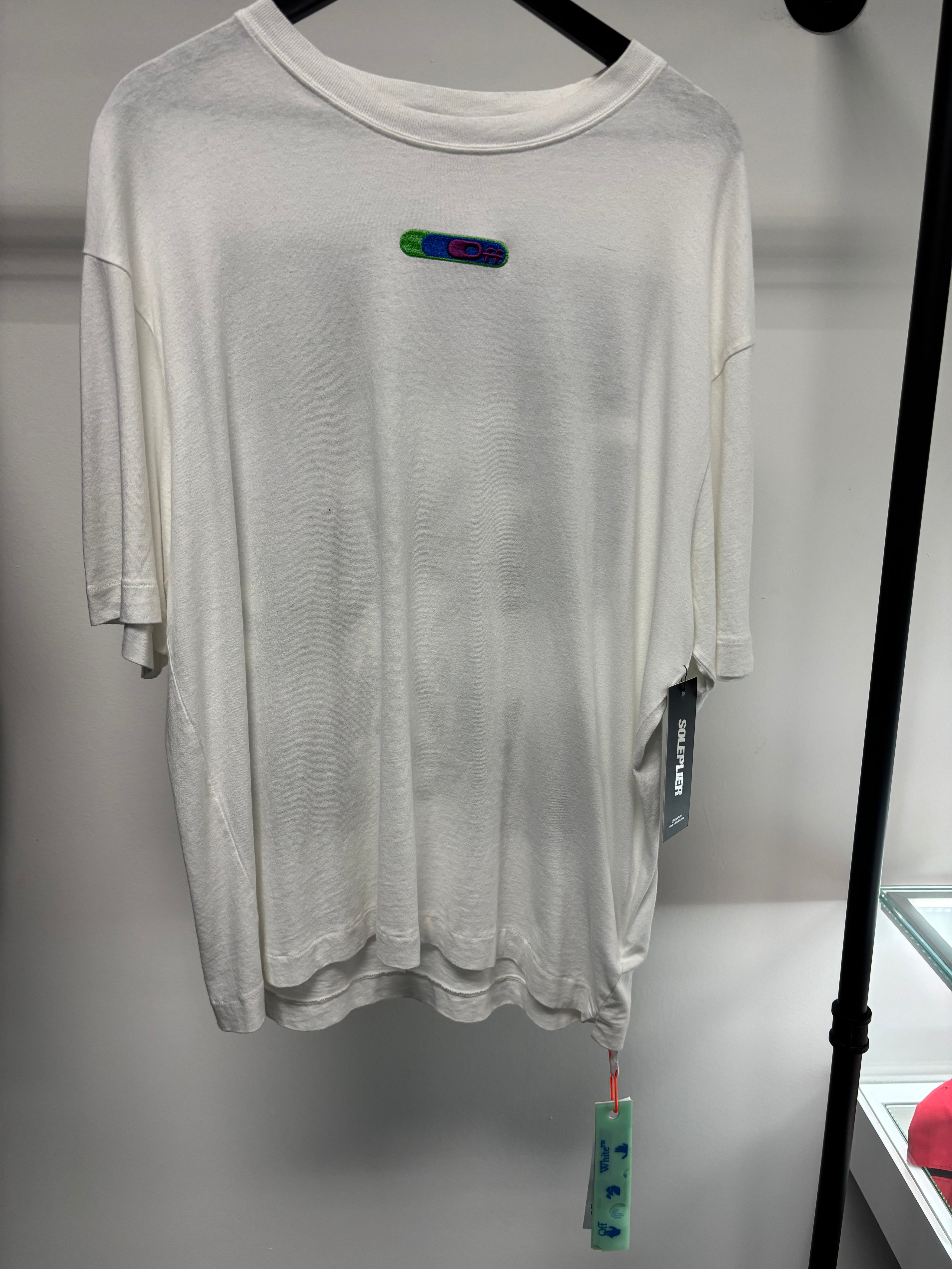 Off-White Weed Arrows Oversized T-Shirt White/Green
