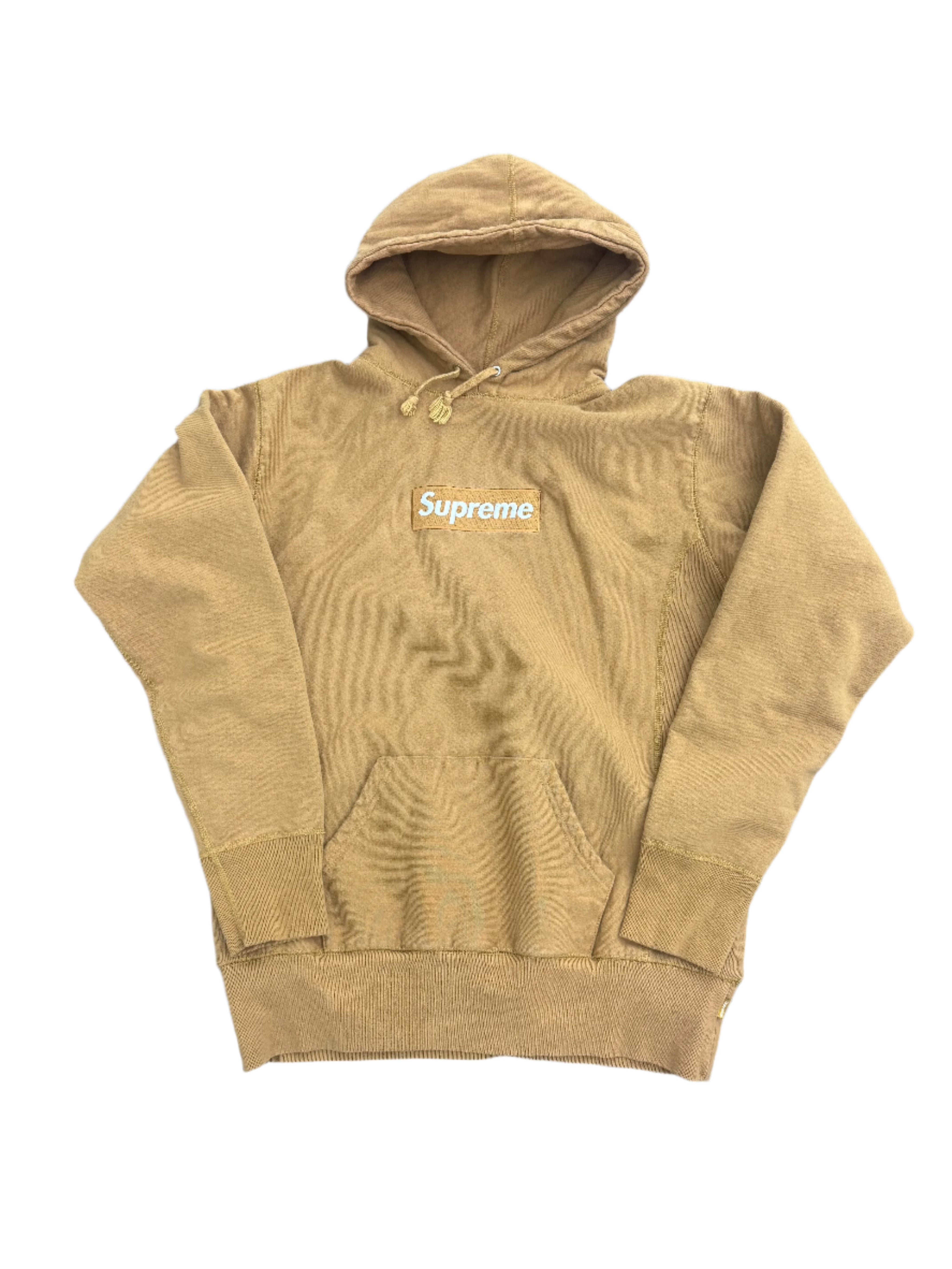 Supreme Box Logo Hooded Sweatshirt Khaki (2002)