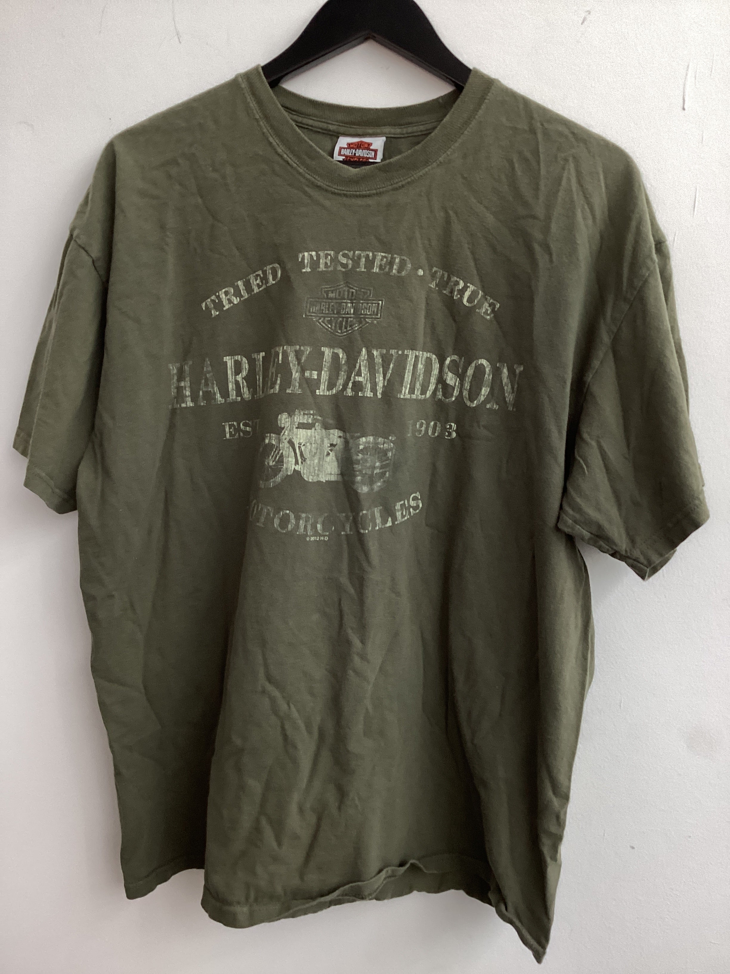 Vintage Harley Davidson Tee Olive