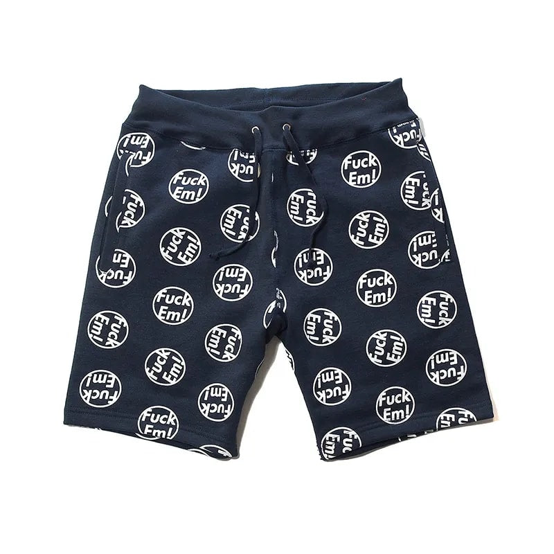 Supreme "Fuck 'Em" Sweatshorts Navy FW14