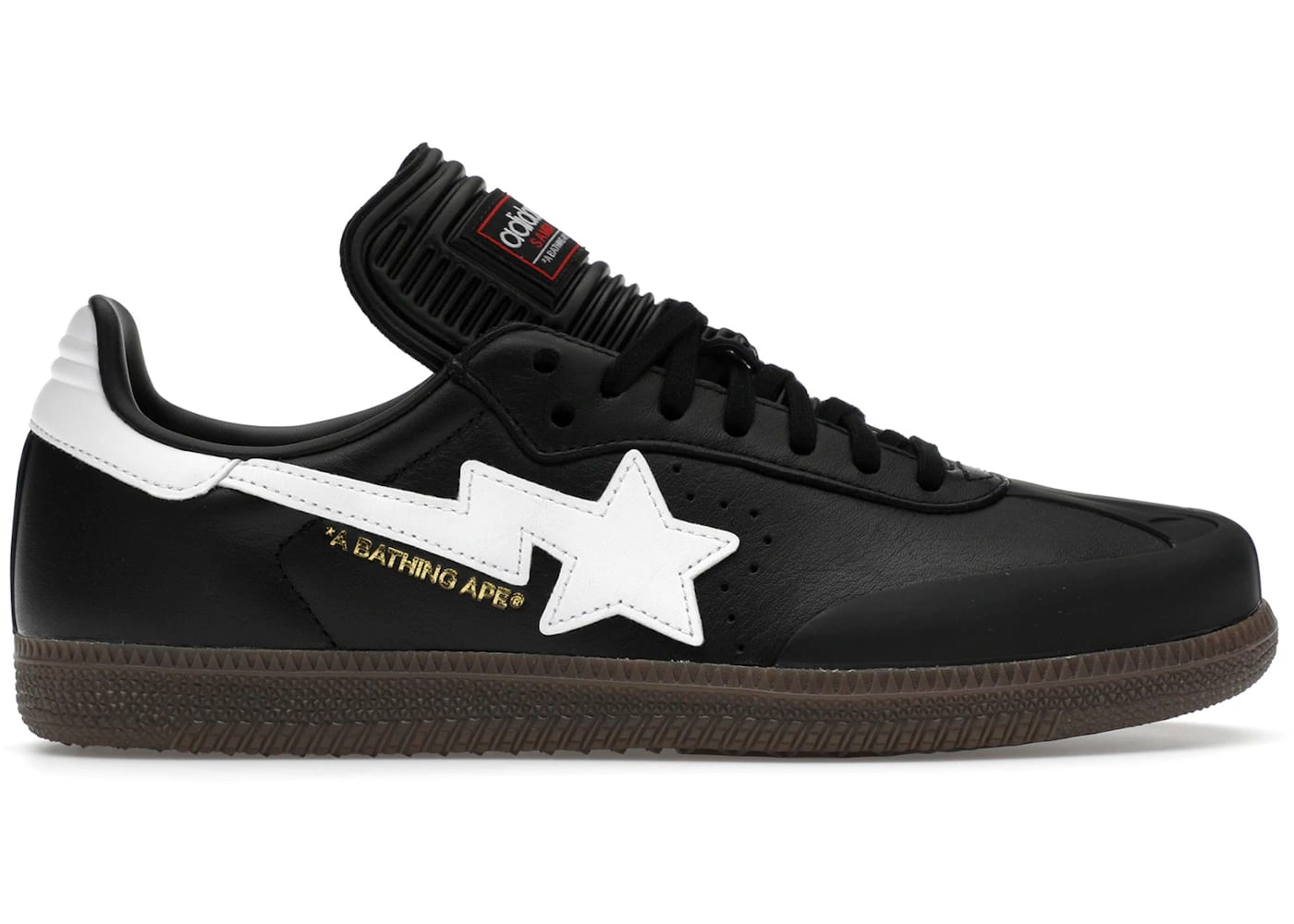 adidas Samba Bape Black White Gum
