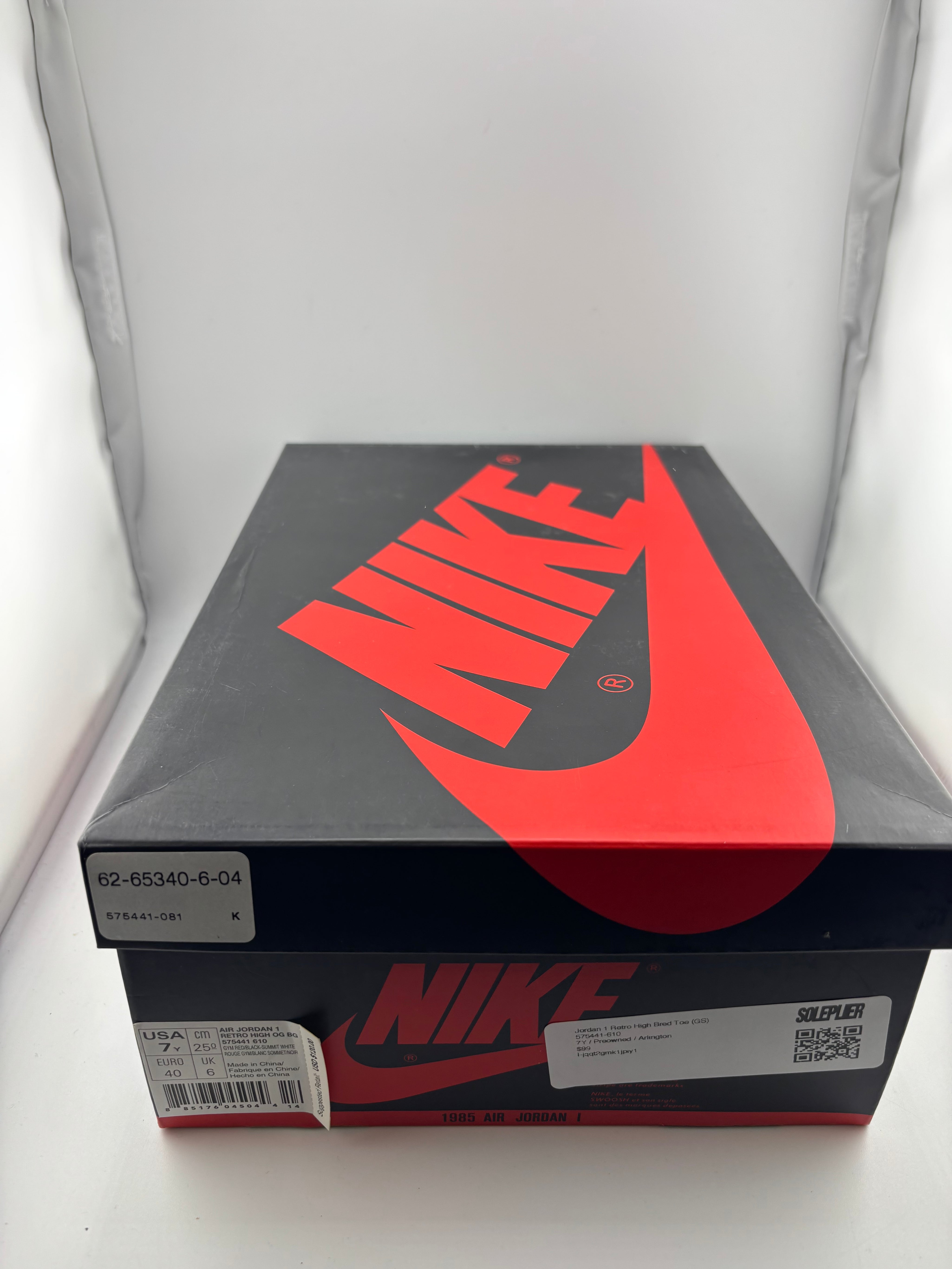 Jordan 1 Retro High Bred Toe (GS)