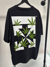 OFF-WHITE Weed Arrows Oversized T-Shirt Black/Green