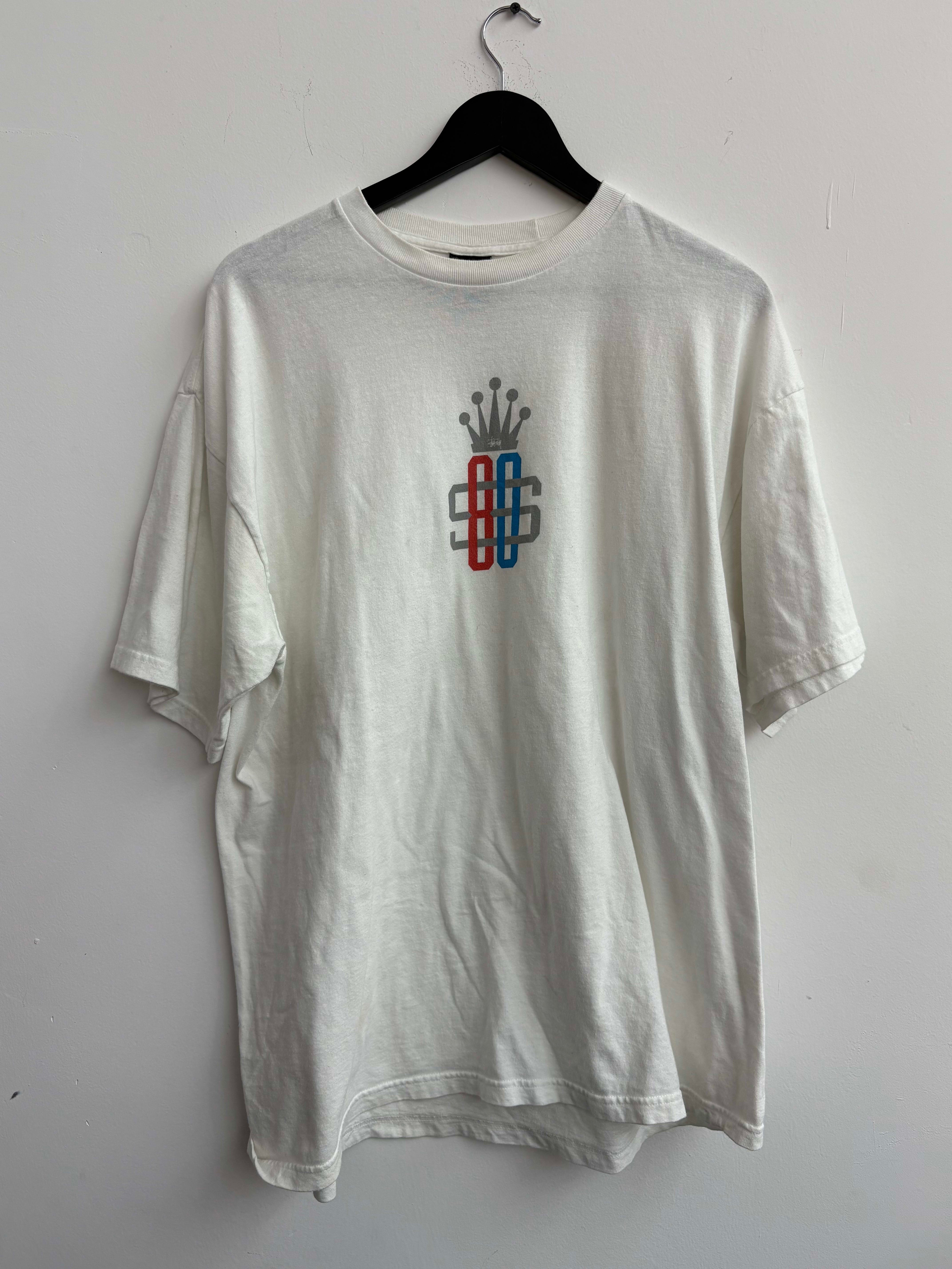 Stussy 80 Crown Tee White