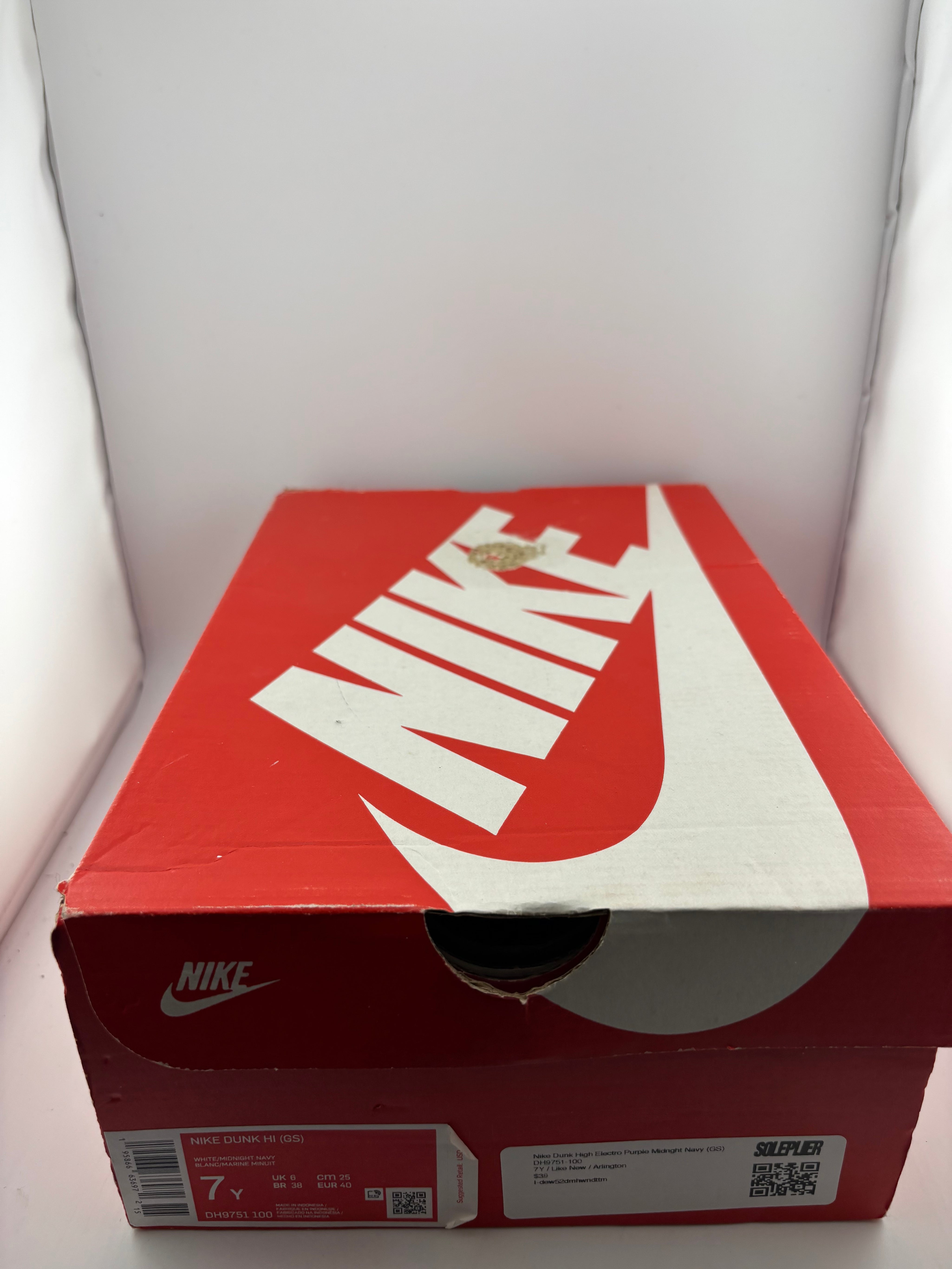 Nike Dunk High Electro Purple Midnght Navy (GS)