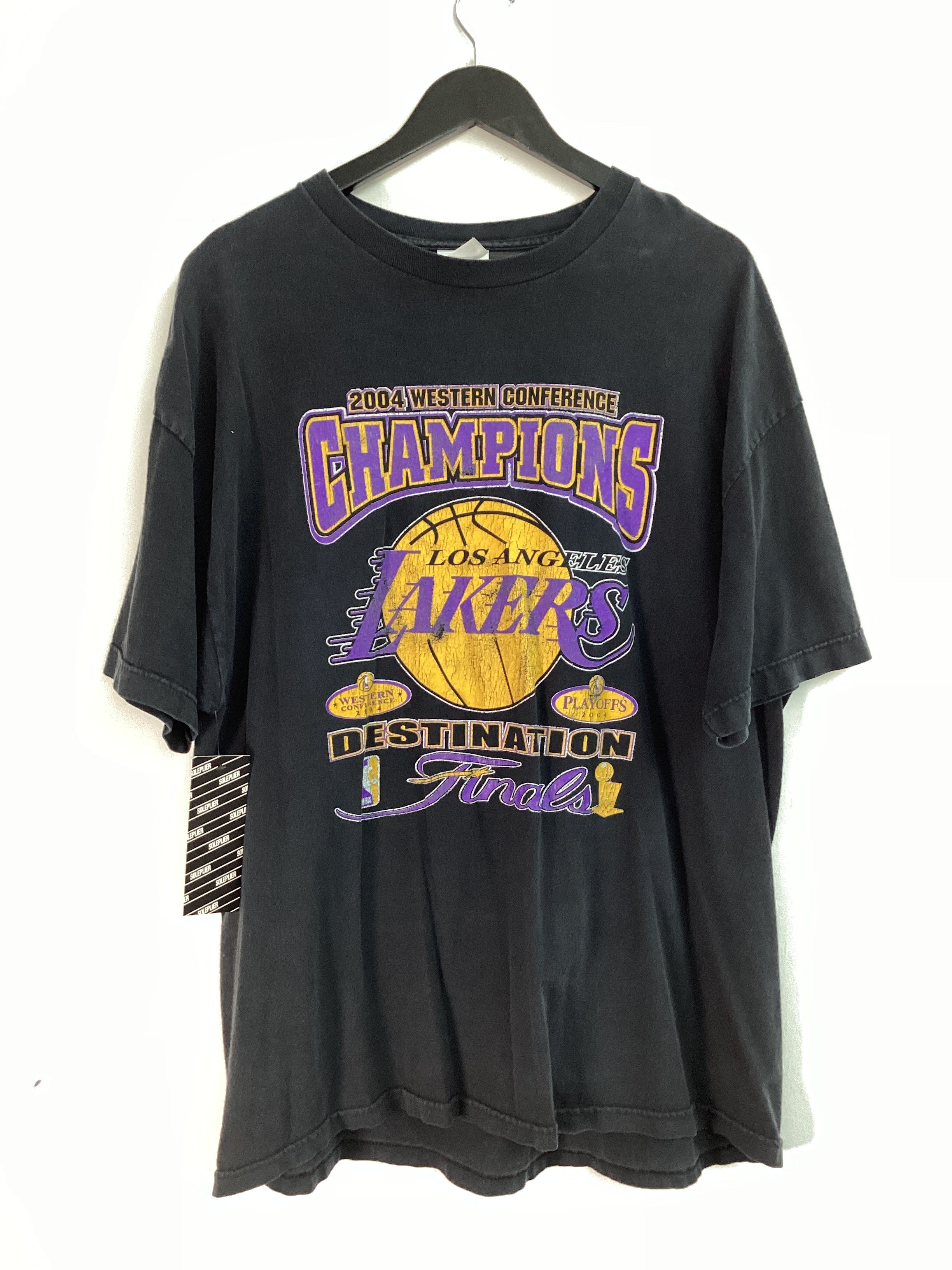 Vintage Lakers 2004 West Conference Champions Tee Black