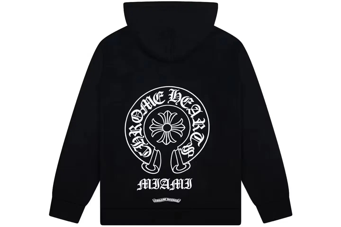 Chrome Hearts Miami Exclusive Horseshoe Logo Hooded Sweatshirt Black