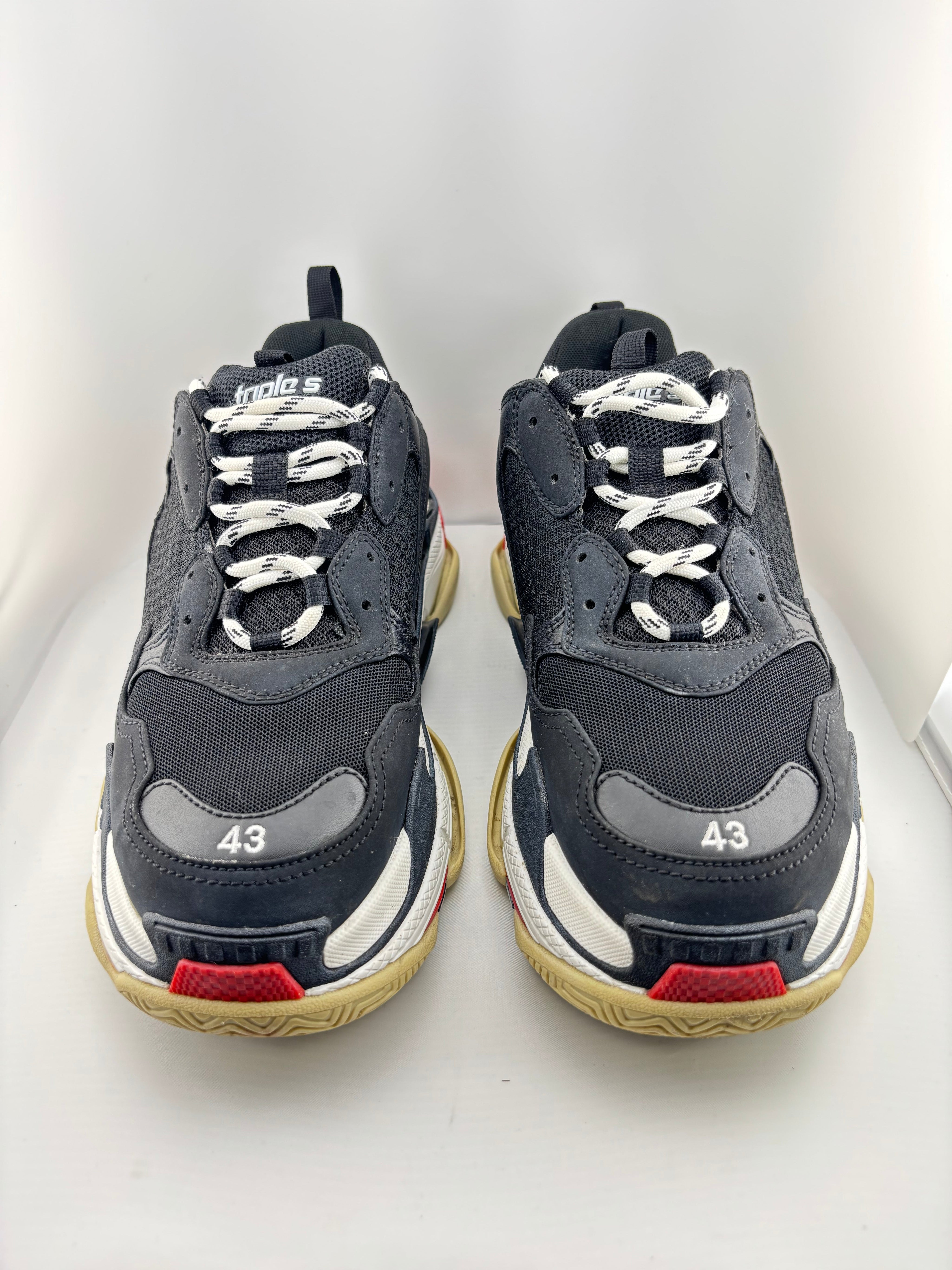 Balenciaga Triple S Black White Red (2018 Reissue)