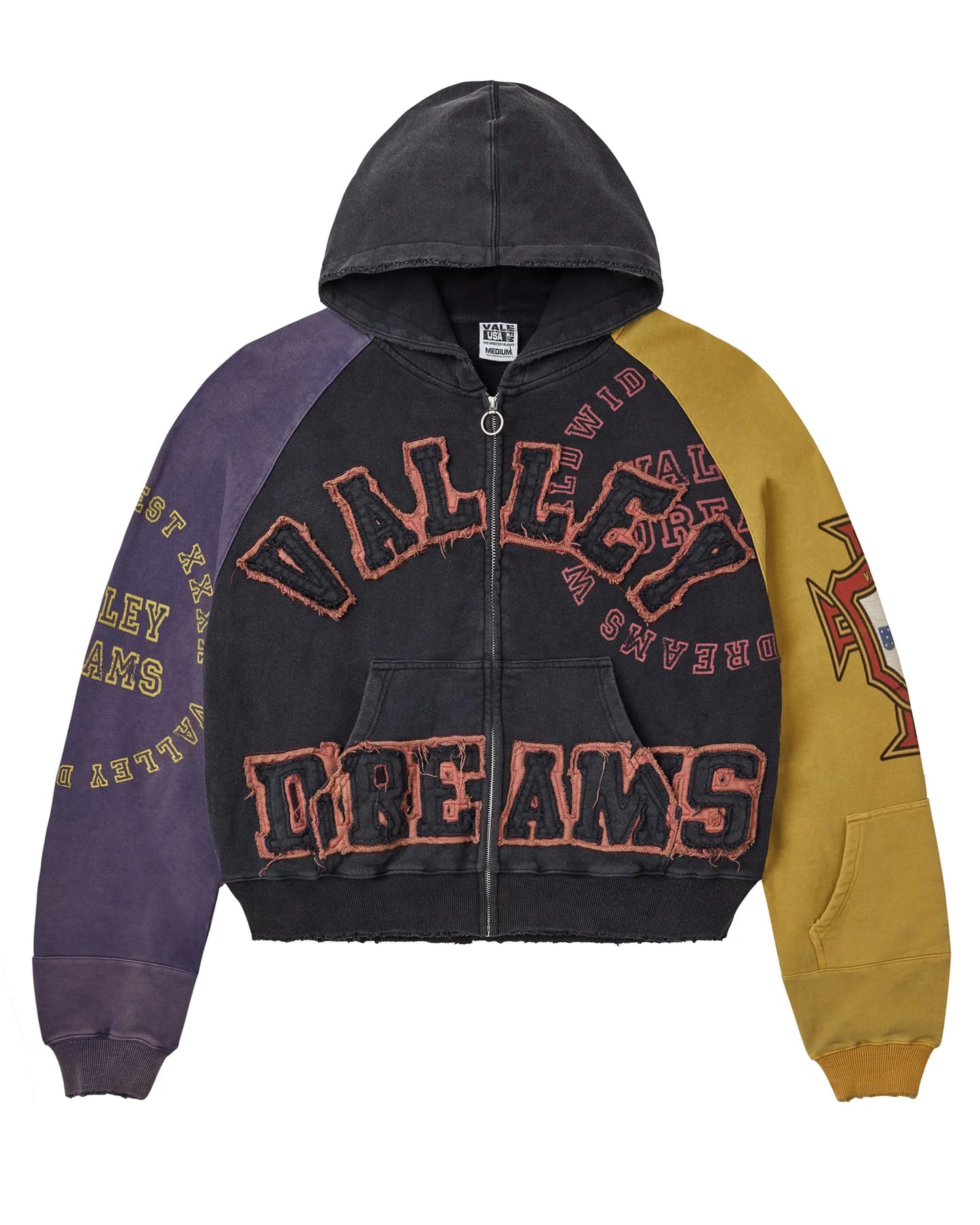Vale Forever Crest Zip Up Hoodie
